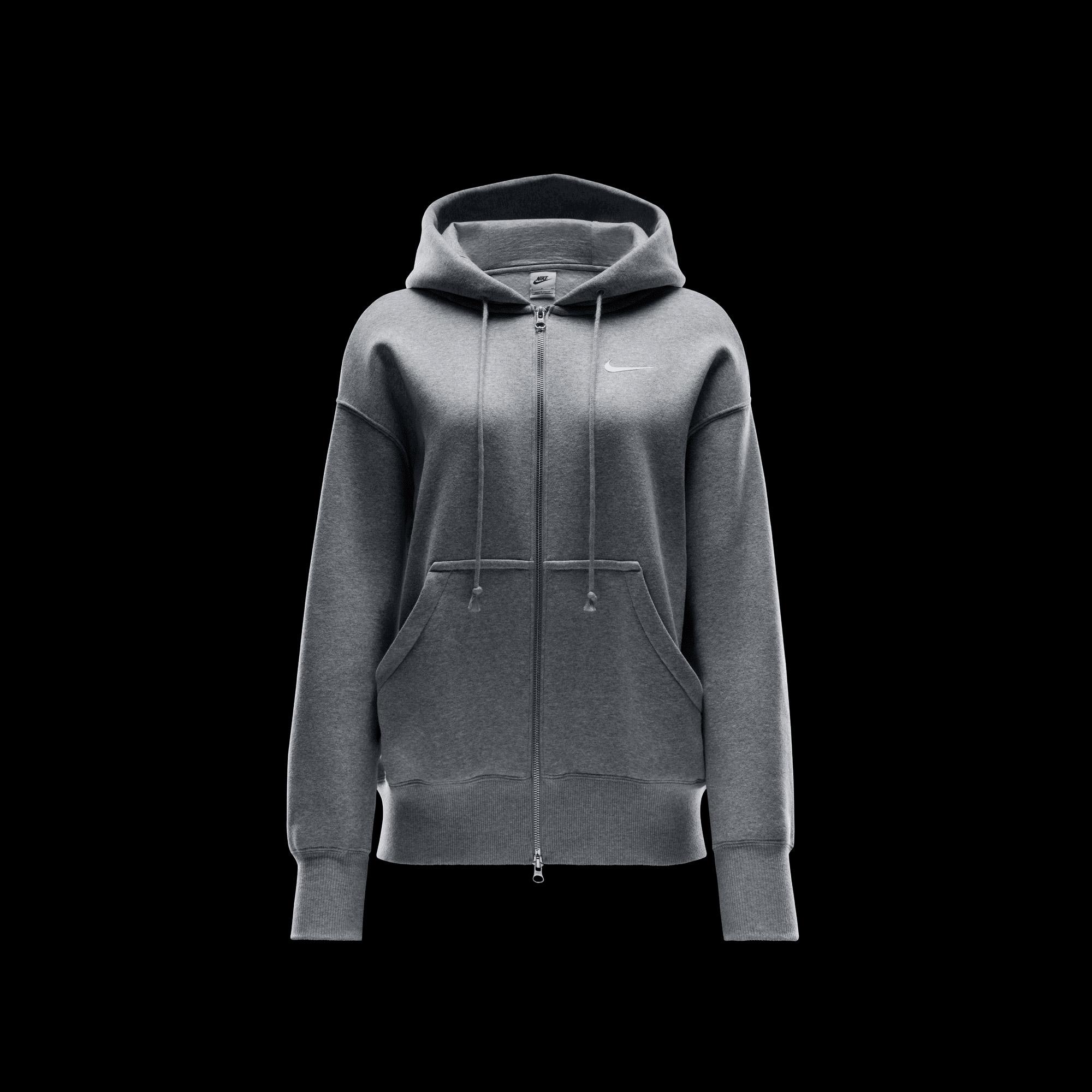 Nike Sportswear Phoenix Fleece Oversize Kadın Gri Hoodie