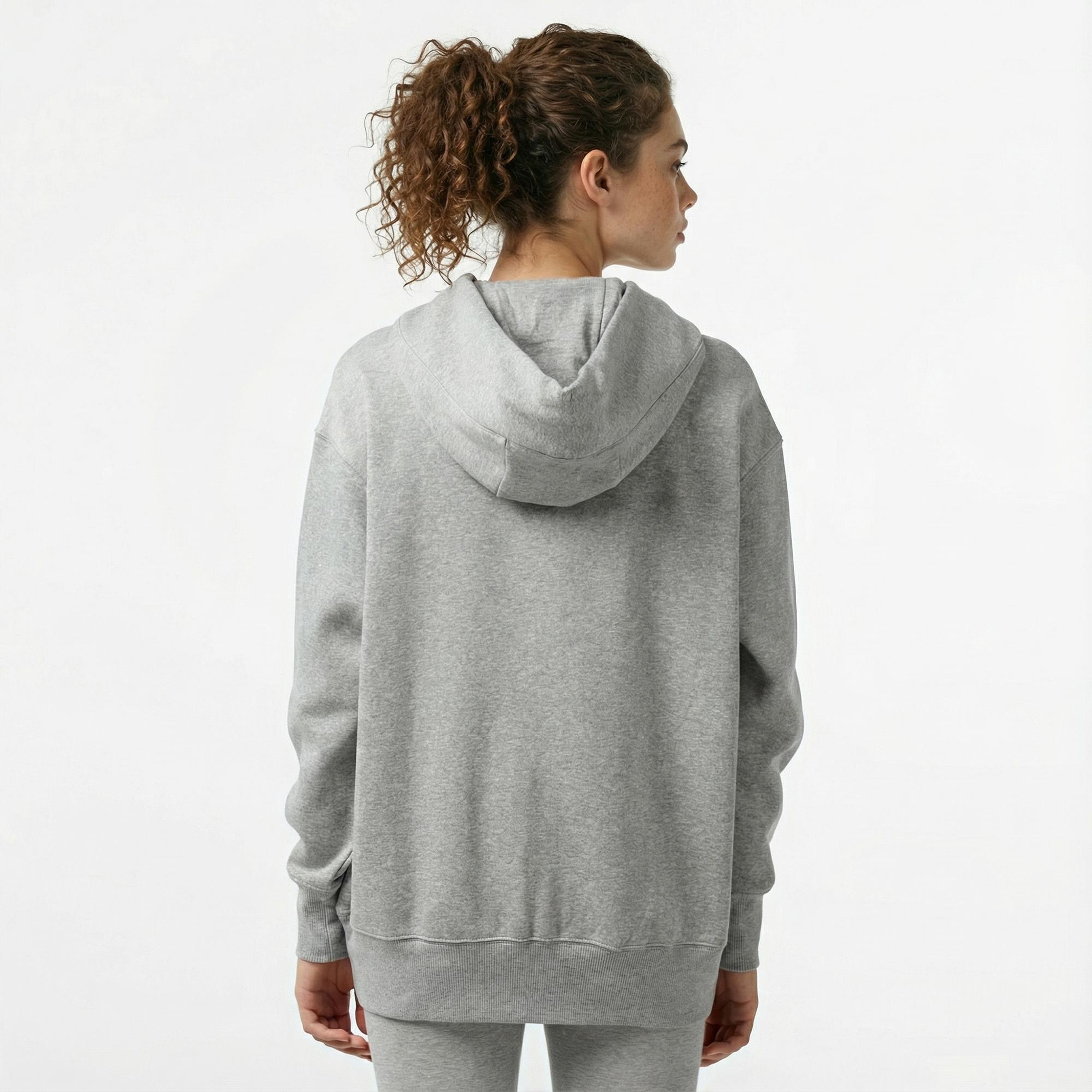 Nike Sportswear Phoenix Fleece Oversize Kadın Gri Hoodie