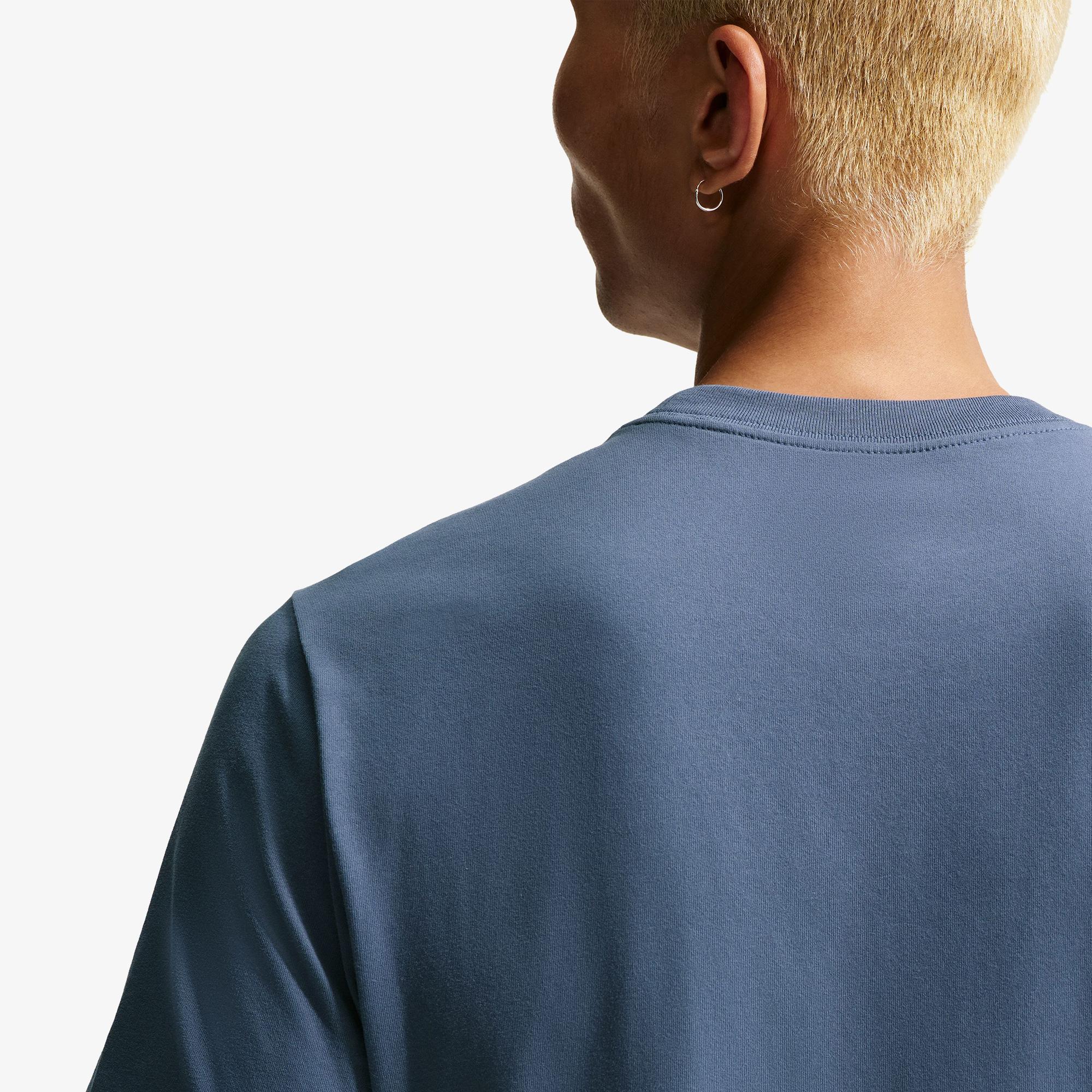 Nike Dri-Fit Crew Solid Erkek Mavi T-Shirt