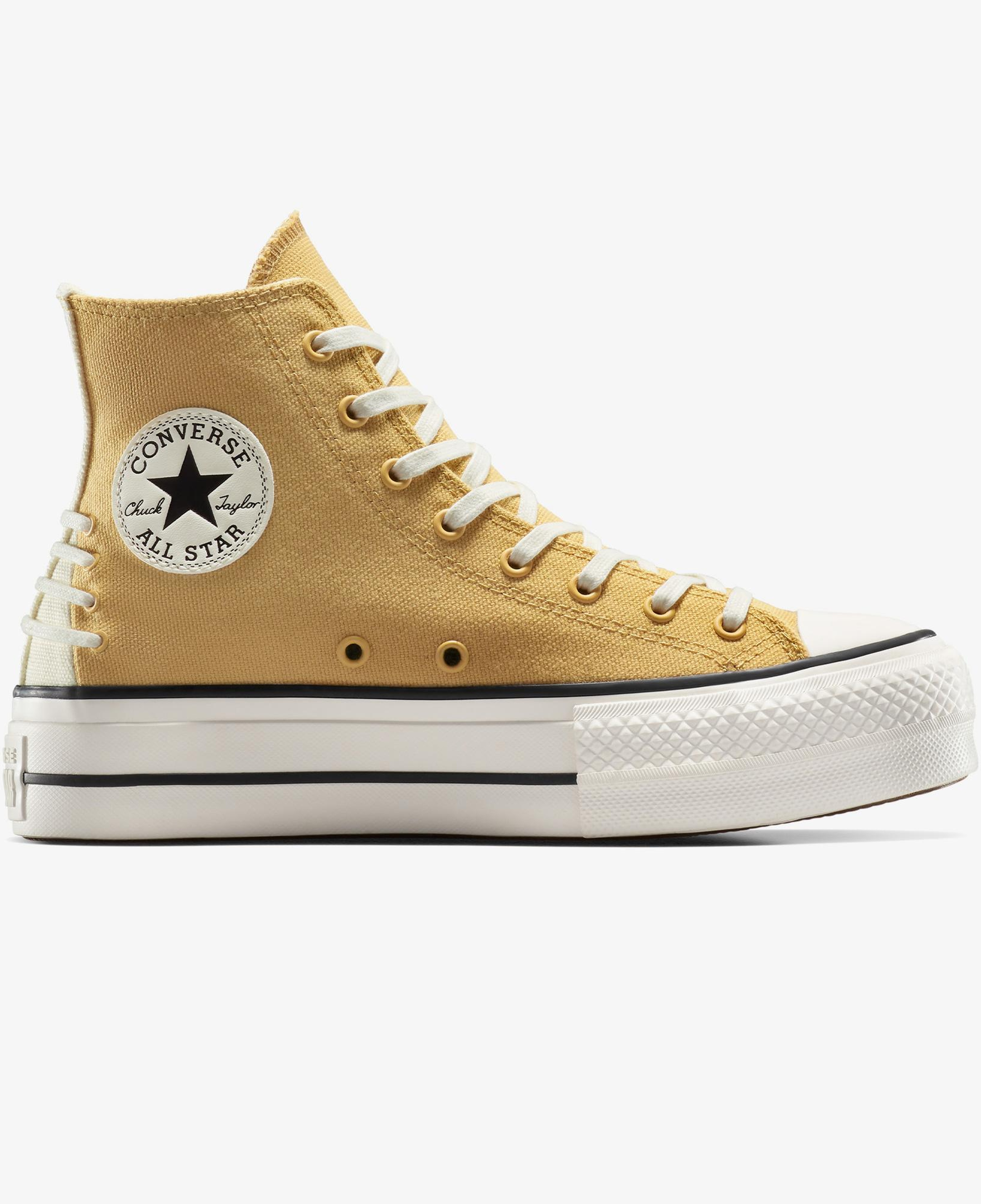 Converse Chuck Taylor All Star Lift Crafted Laces Kadın Turuncu Platform Sneaker