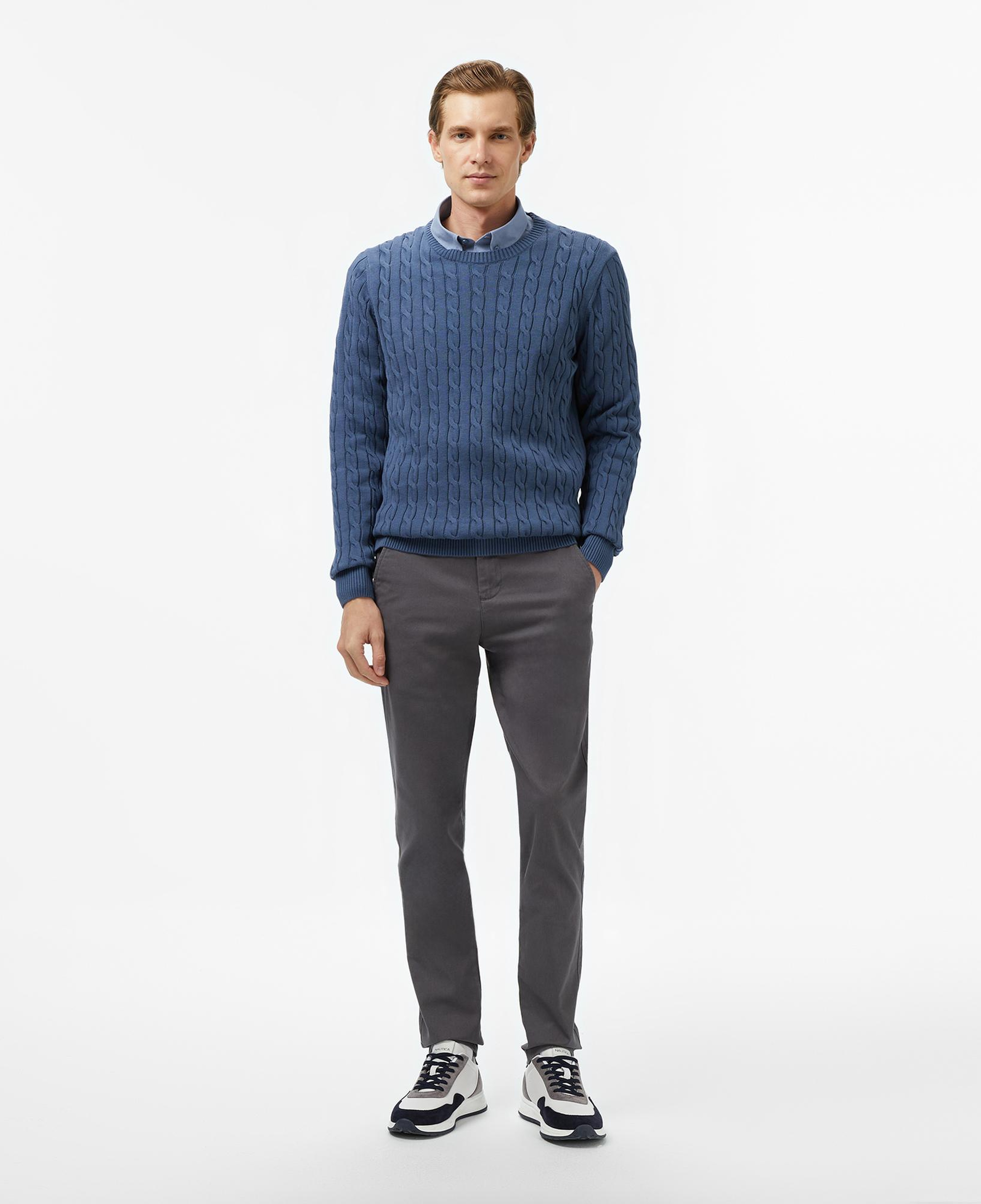 Nautica Erkek Gri Slim Fit Pantolon