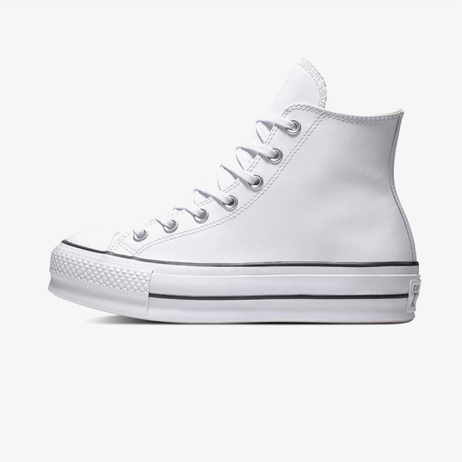 Converse Chuck Taylor All Star Lift Unisex Beyaz Deri Platform Sneaker