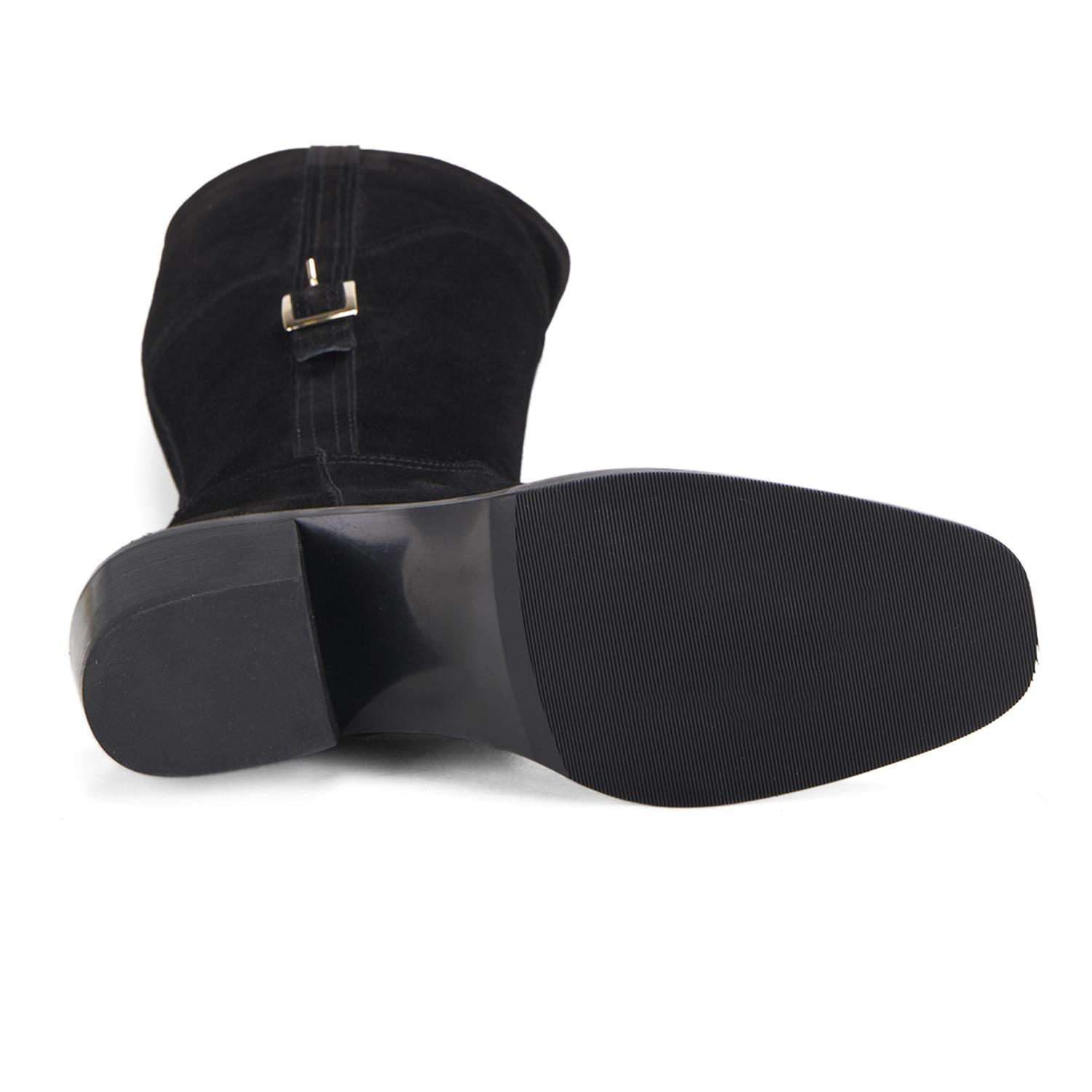 Kadın Siyah Süet Çizme