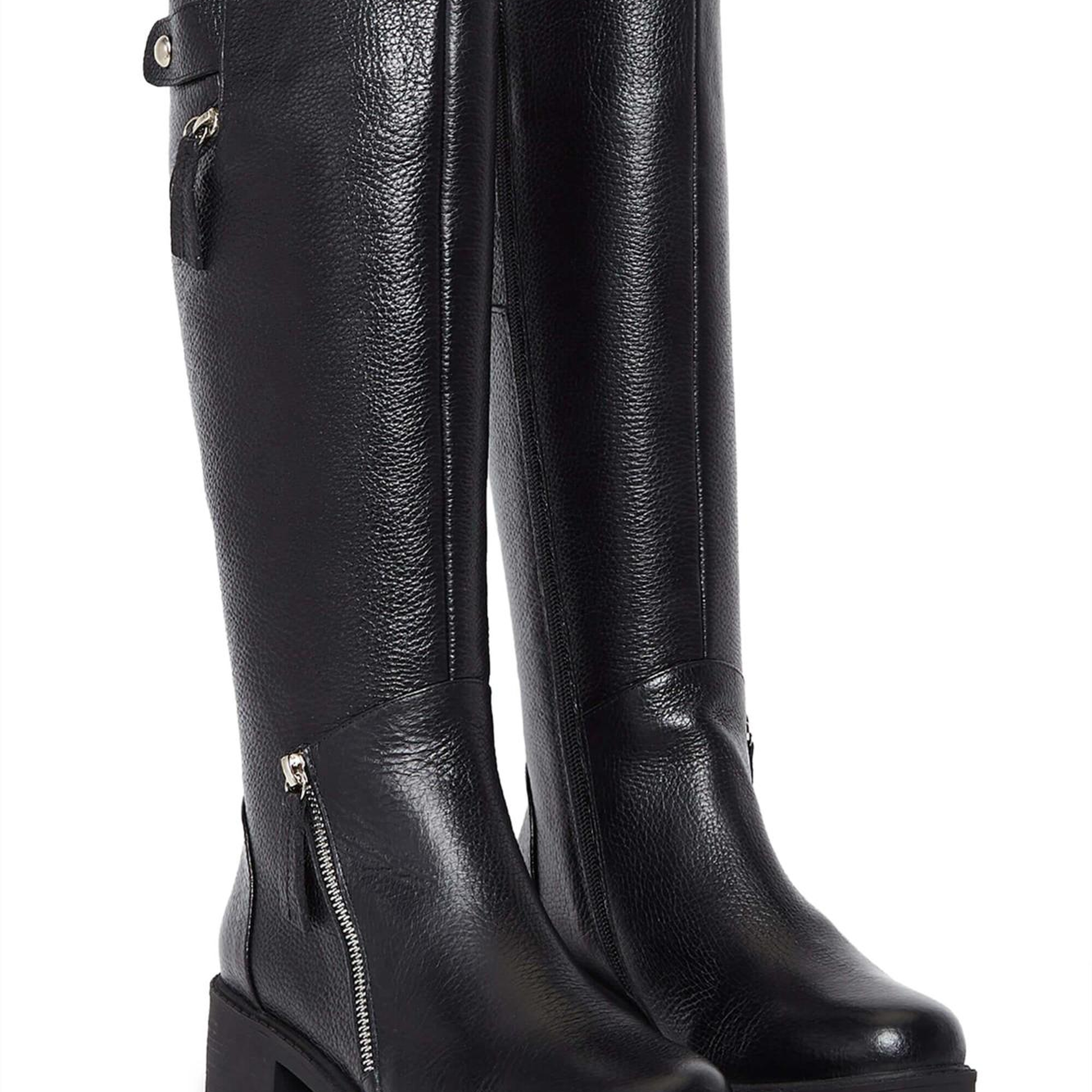 Tamer Tanca Kadın Hakiki Deri Siyah Casual Çizme