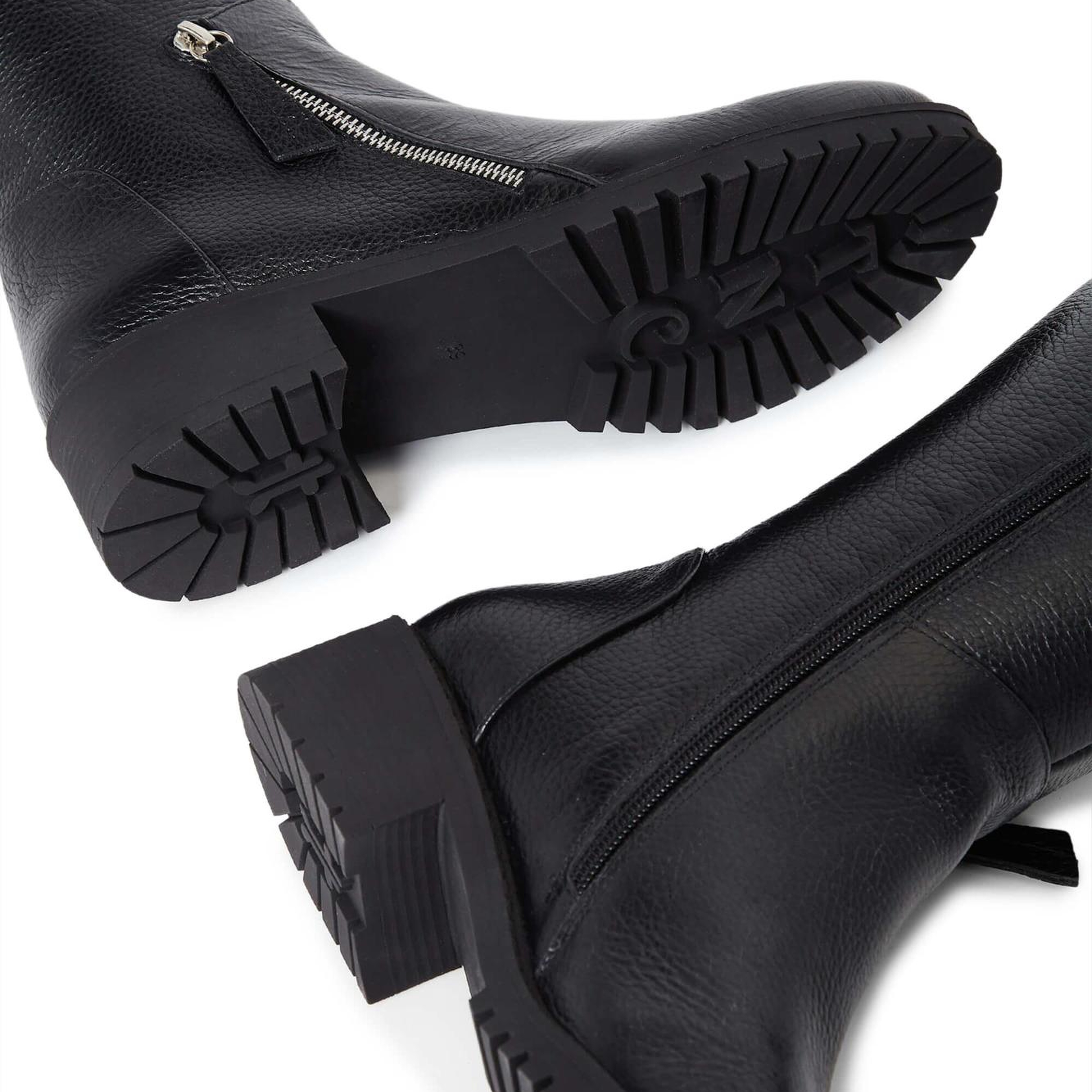 Tamer Tanca Kadın Hakiki Deri Siyah Casual Çizme