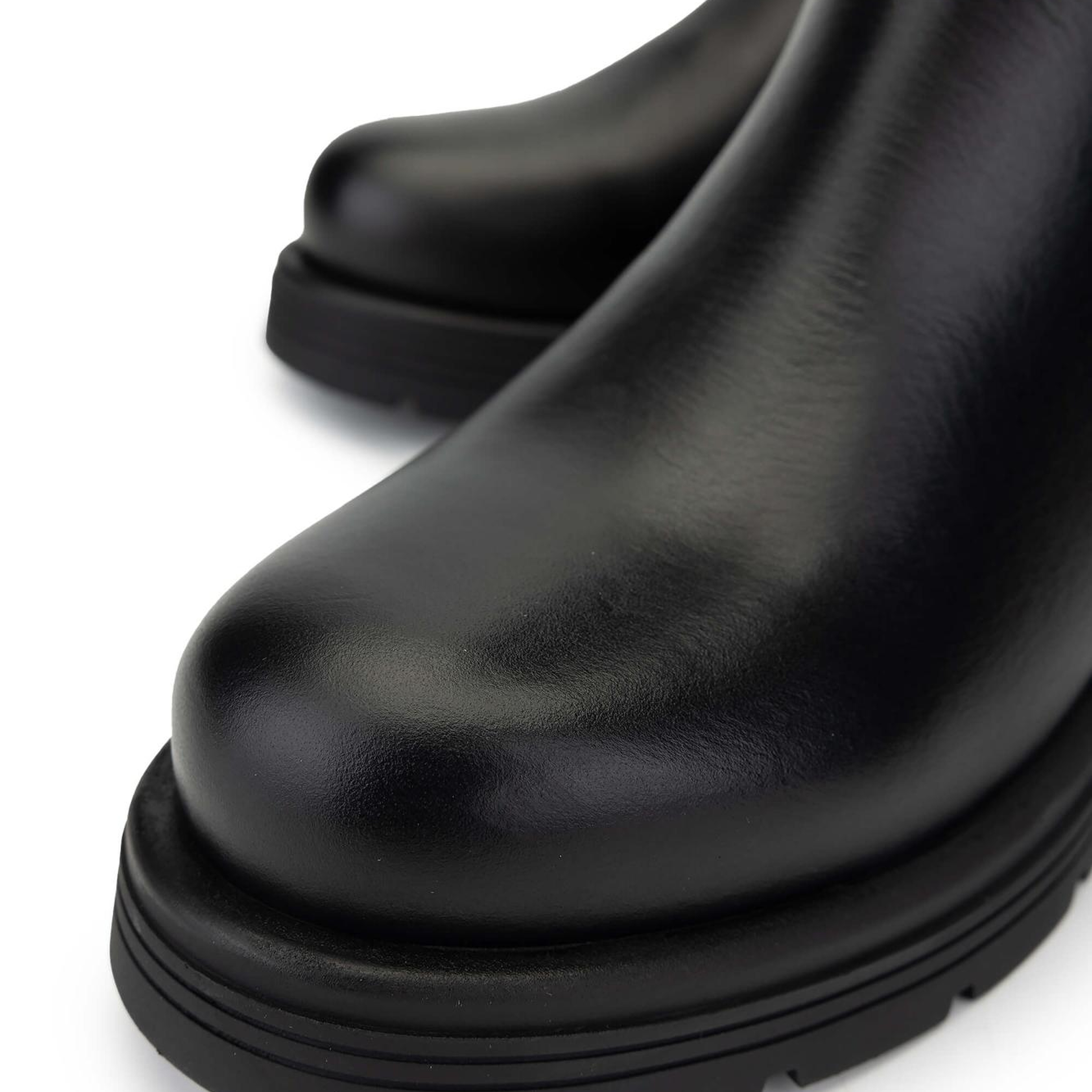 Tamer Tanca Kadın Hakiki Deri Siyah Deri Casual Çizme