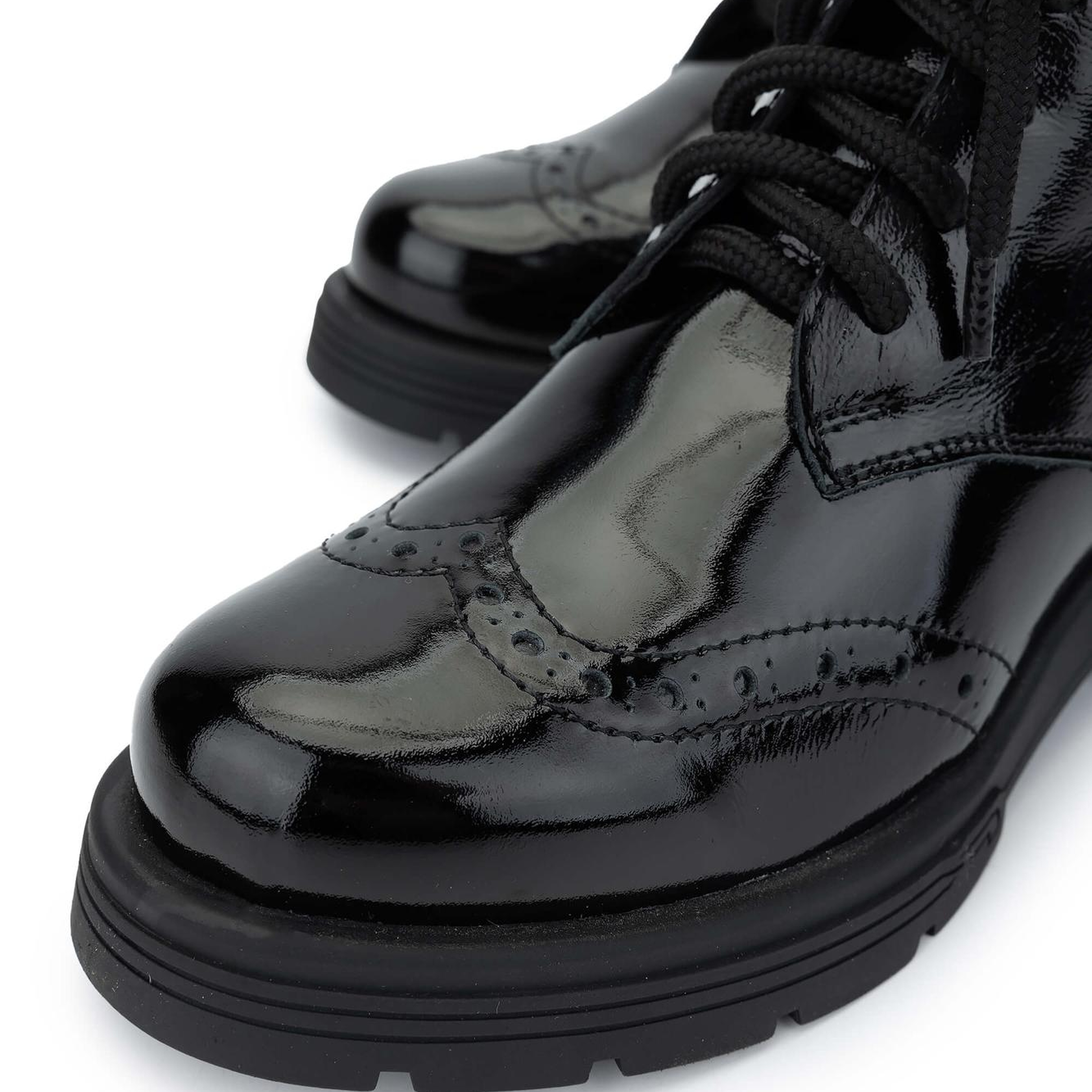 Tamer Tanca Kadın Hakiki Deri Siyah Rugan Casual Bot