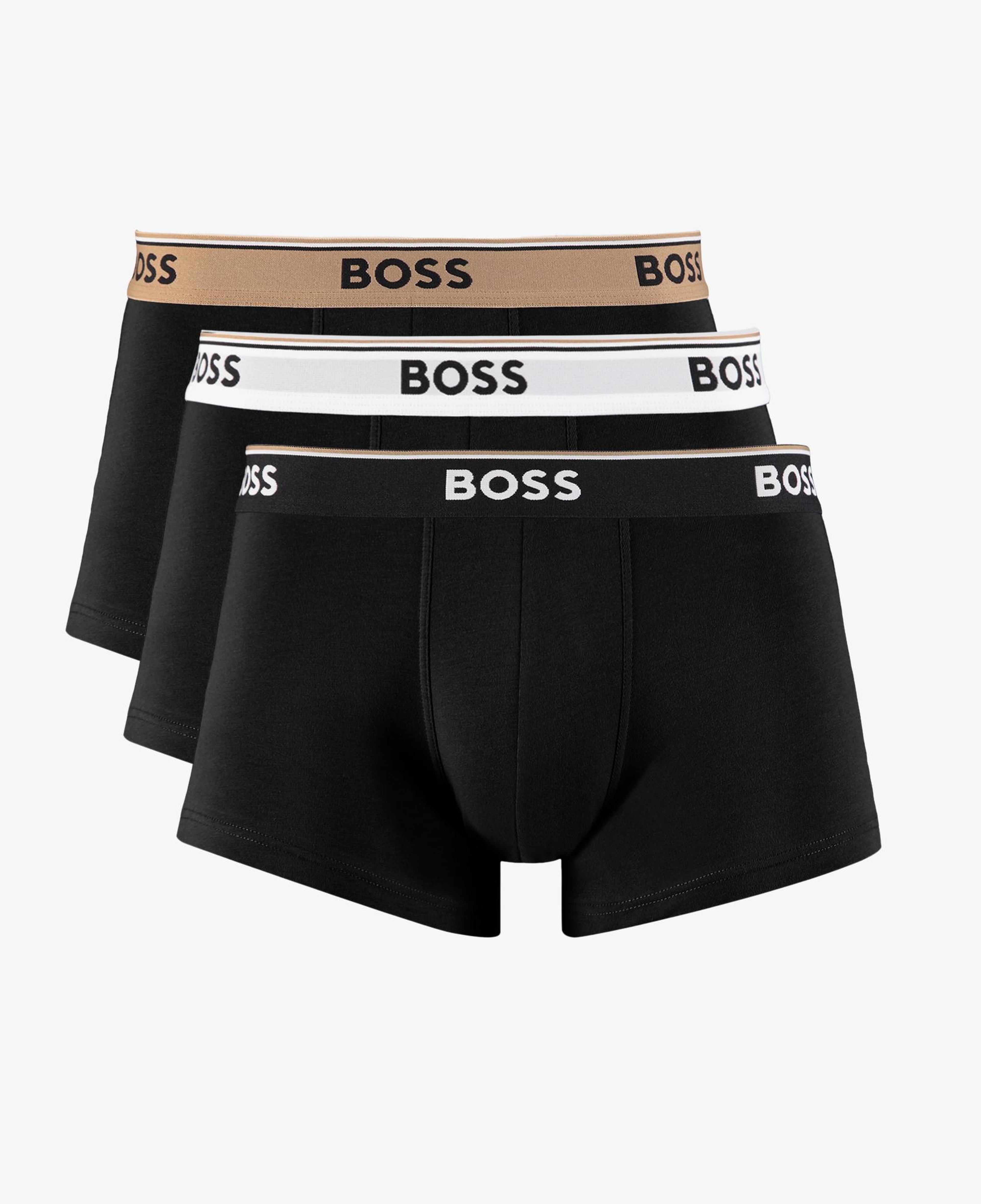 Boss 3'lü Power Erkek Siyah Boxer