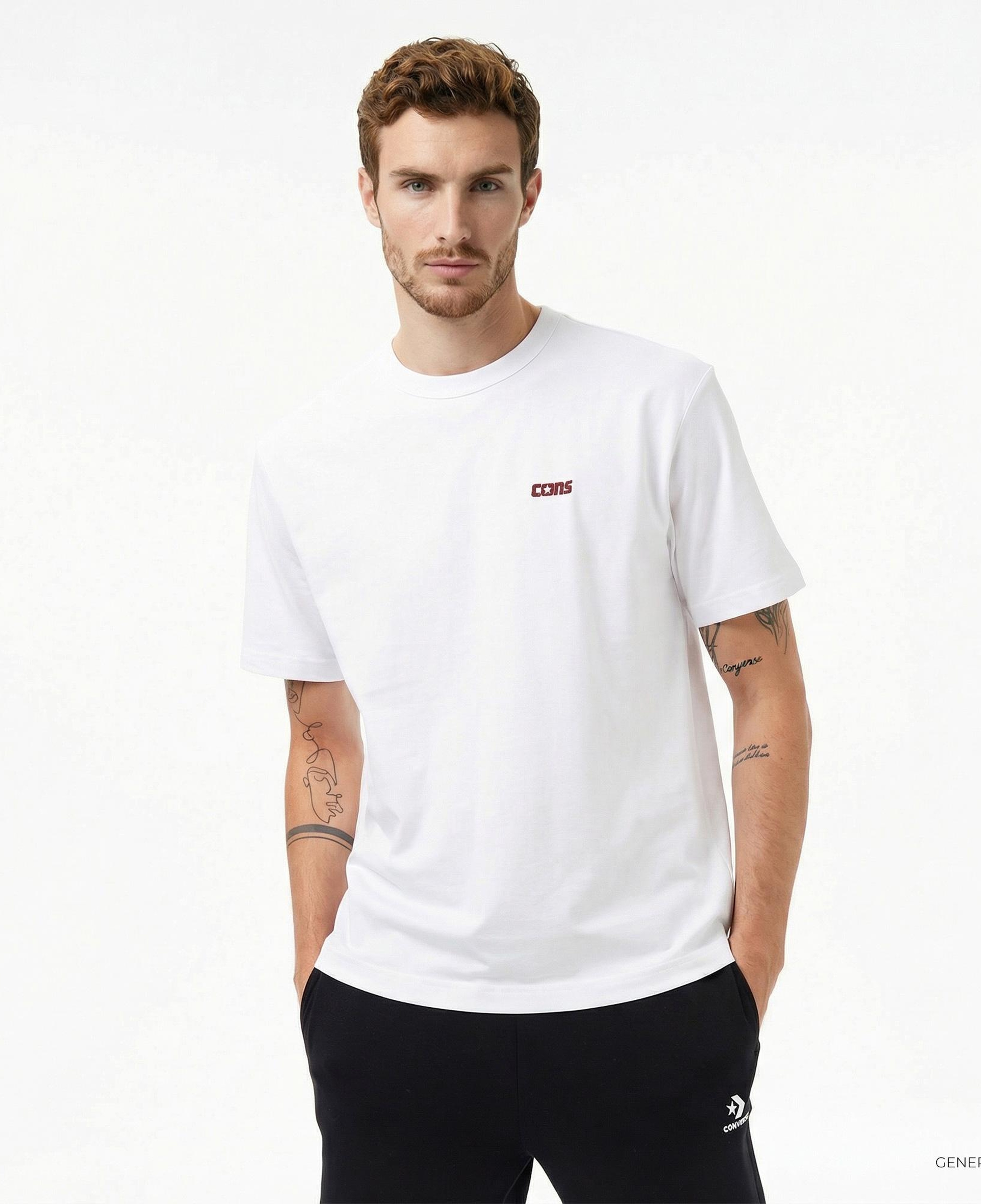 Converse Erkek Beyaz T-Shirt
