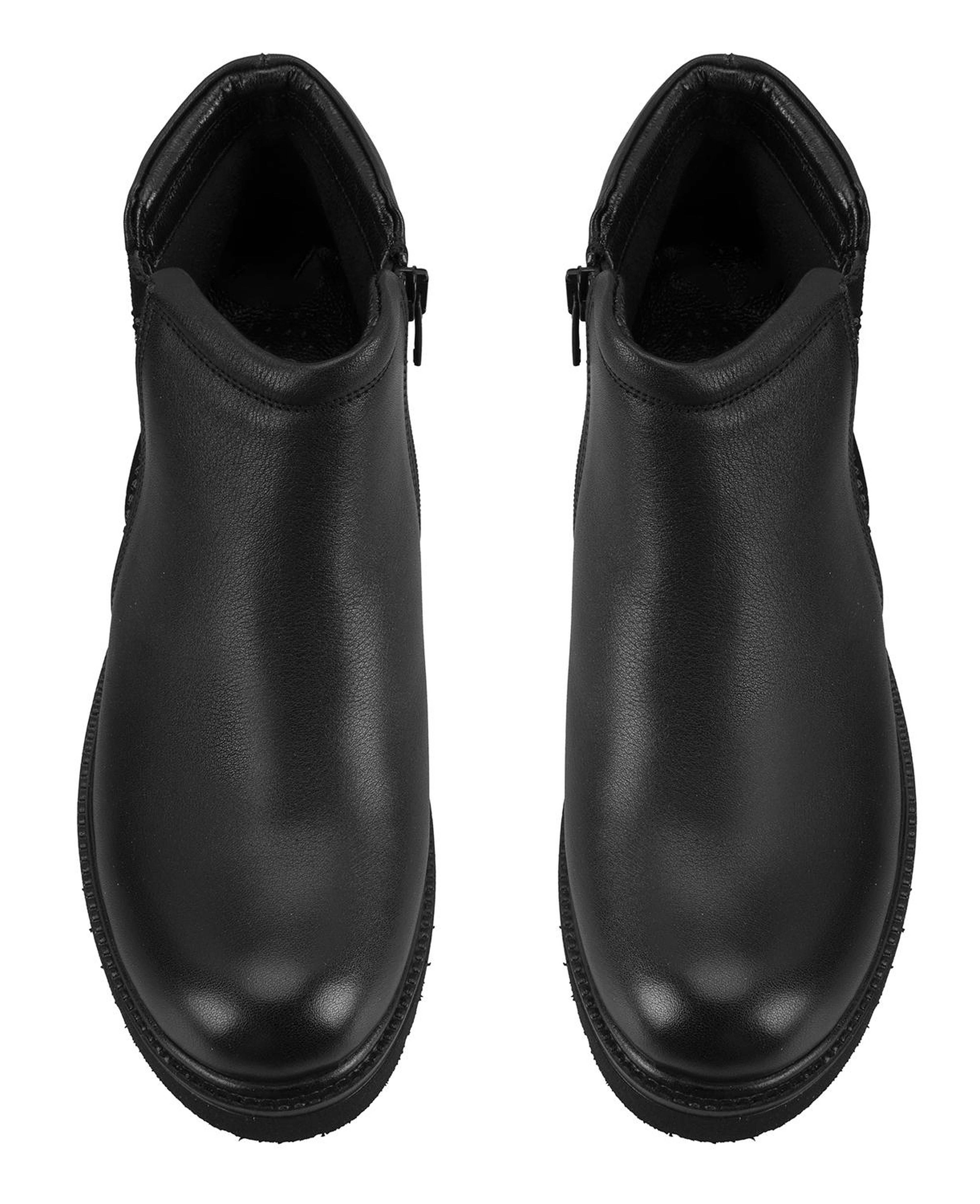 Paulina Siyah Kadın DesaComfort Lastikli Deri Bot