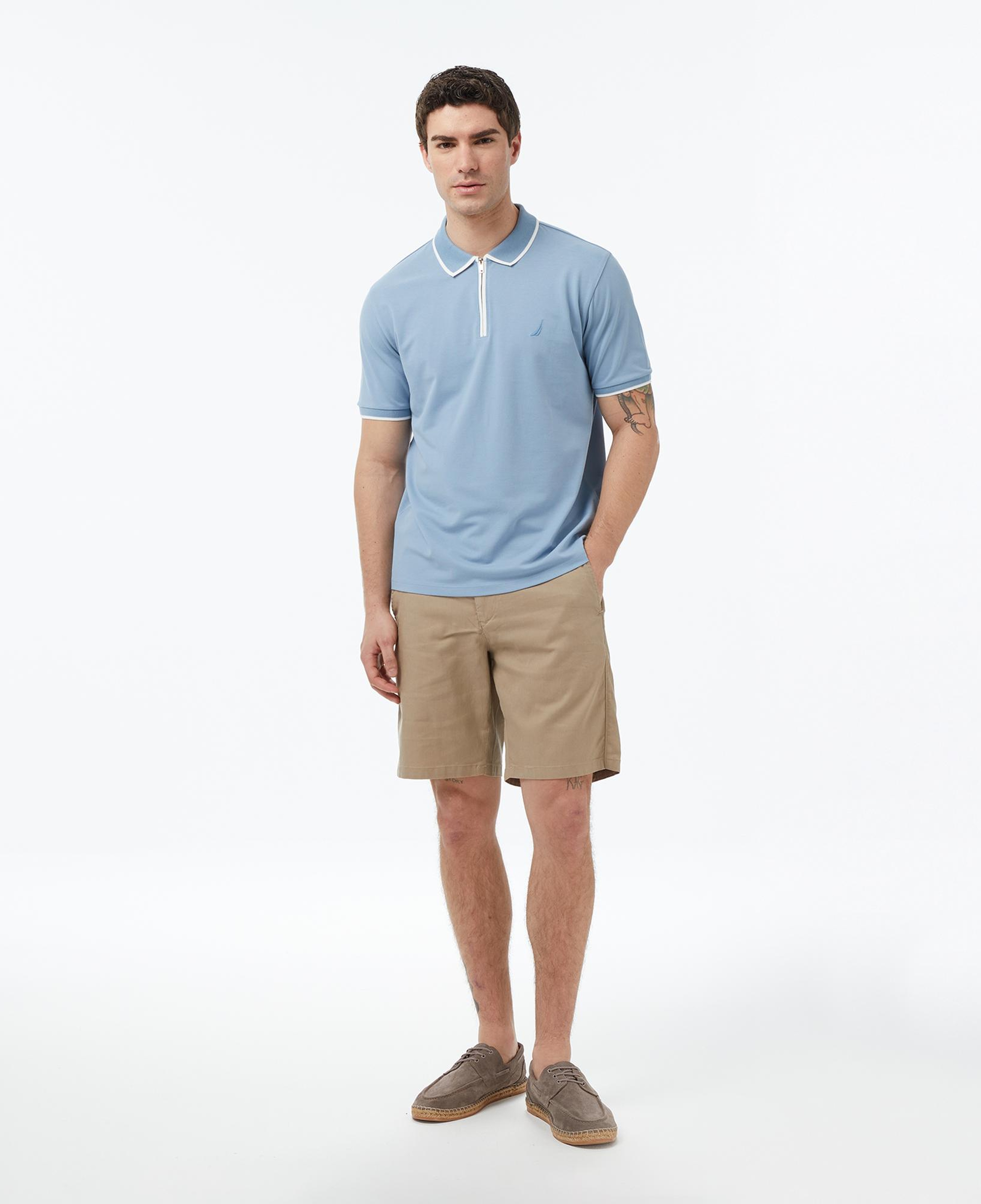 Nautica Erkek Mavi Regular Fit Polo Yaka T-Shirt