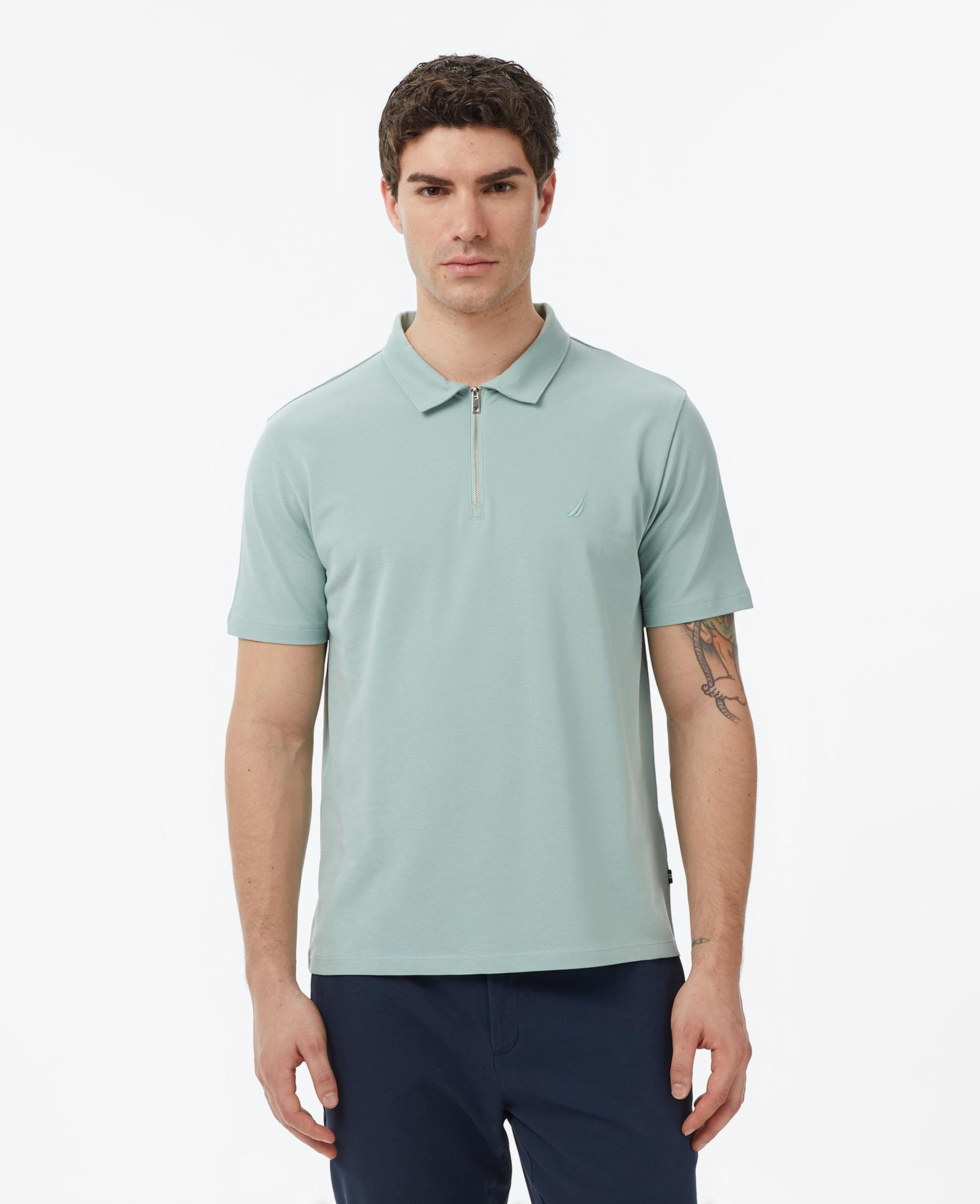 Nautica Erkek Yeşil Regular Fit Polo Yaka T-Shirt