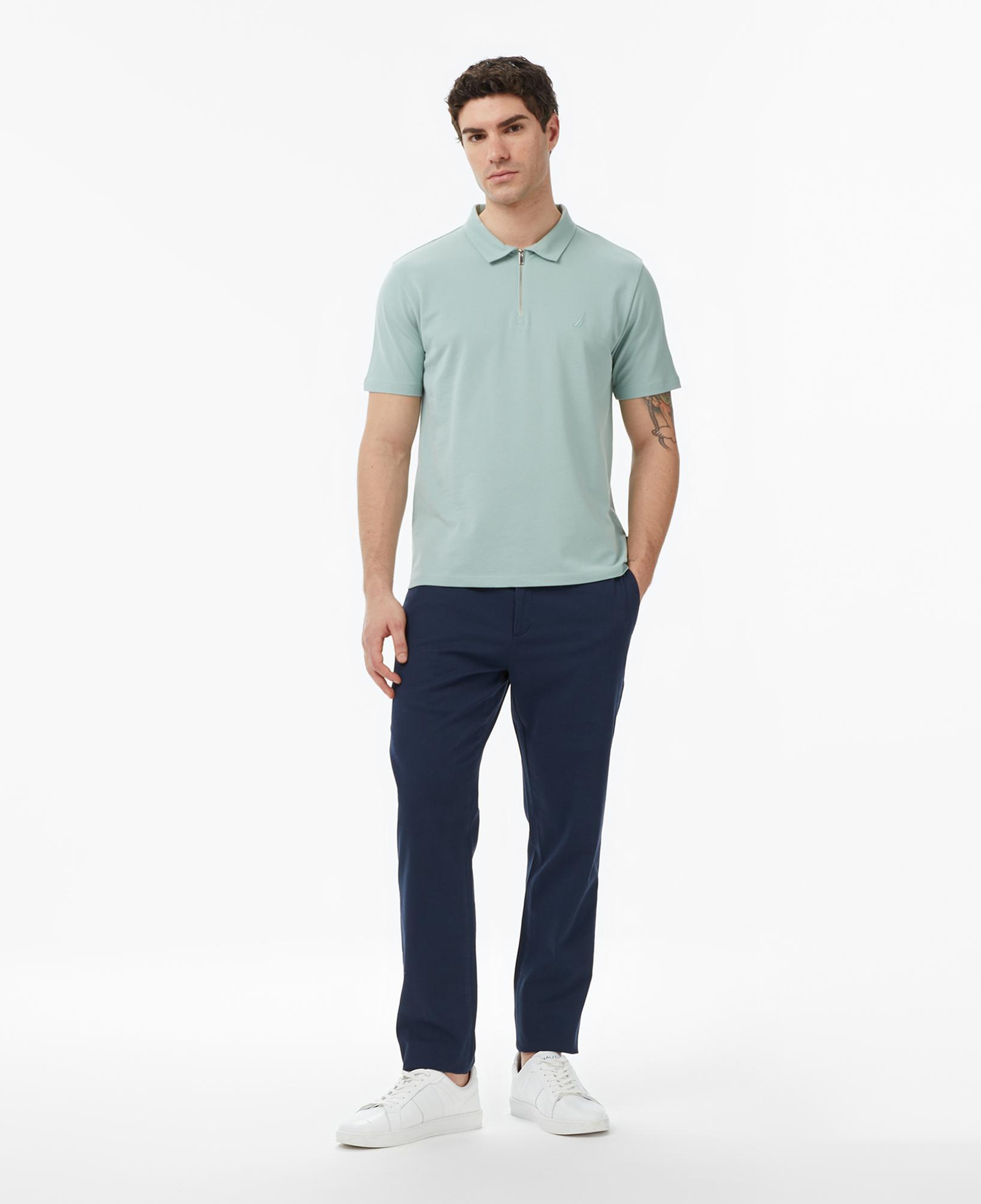 Nautica Erkek Yeşil Regular Fit Polo Yaka T-Shirt