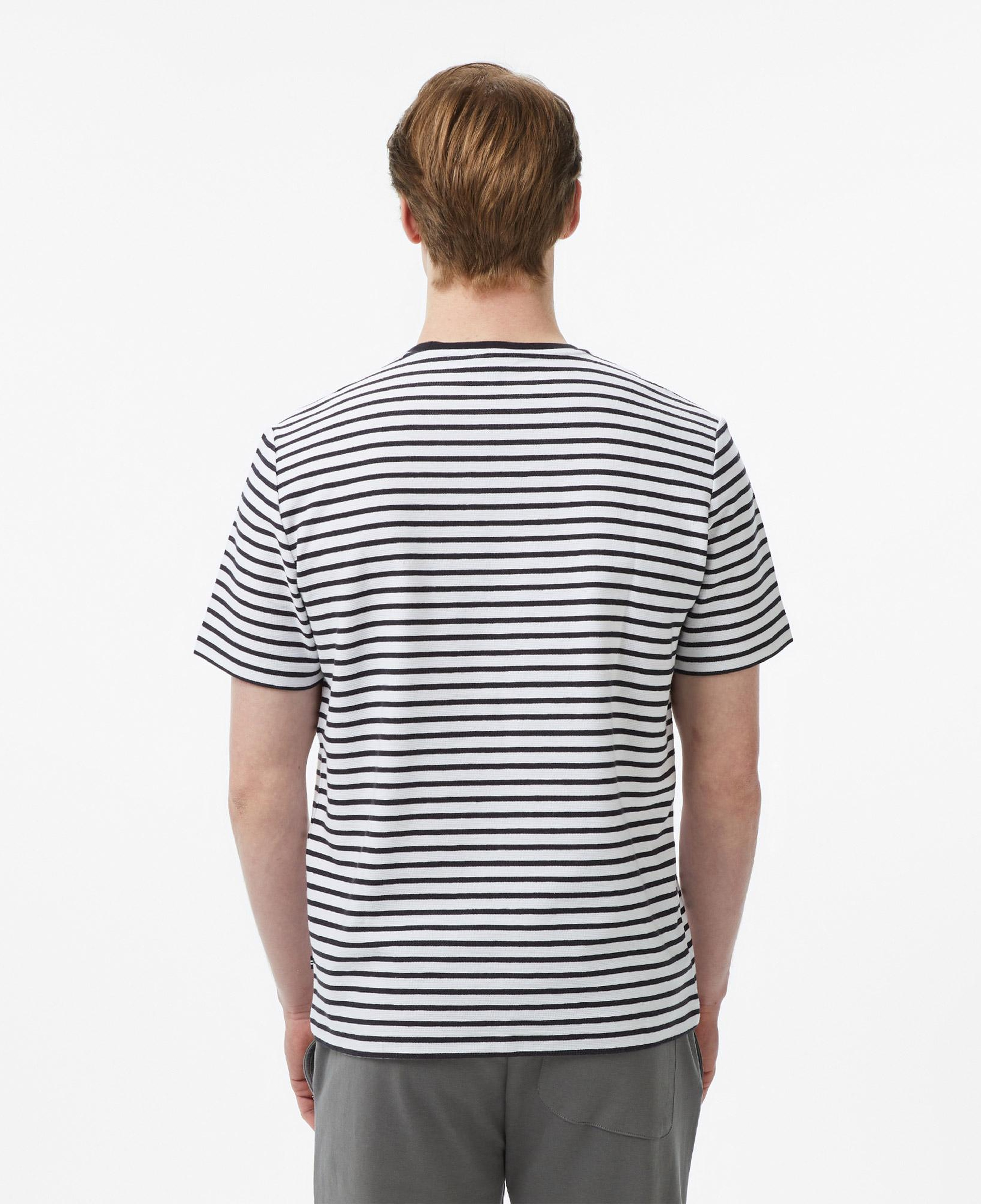 Nautica Erkek Lacivert Regular Fit Çizgili T-Shirt