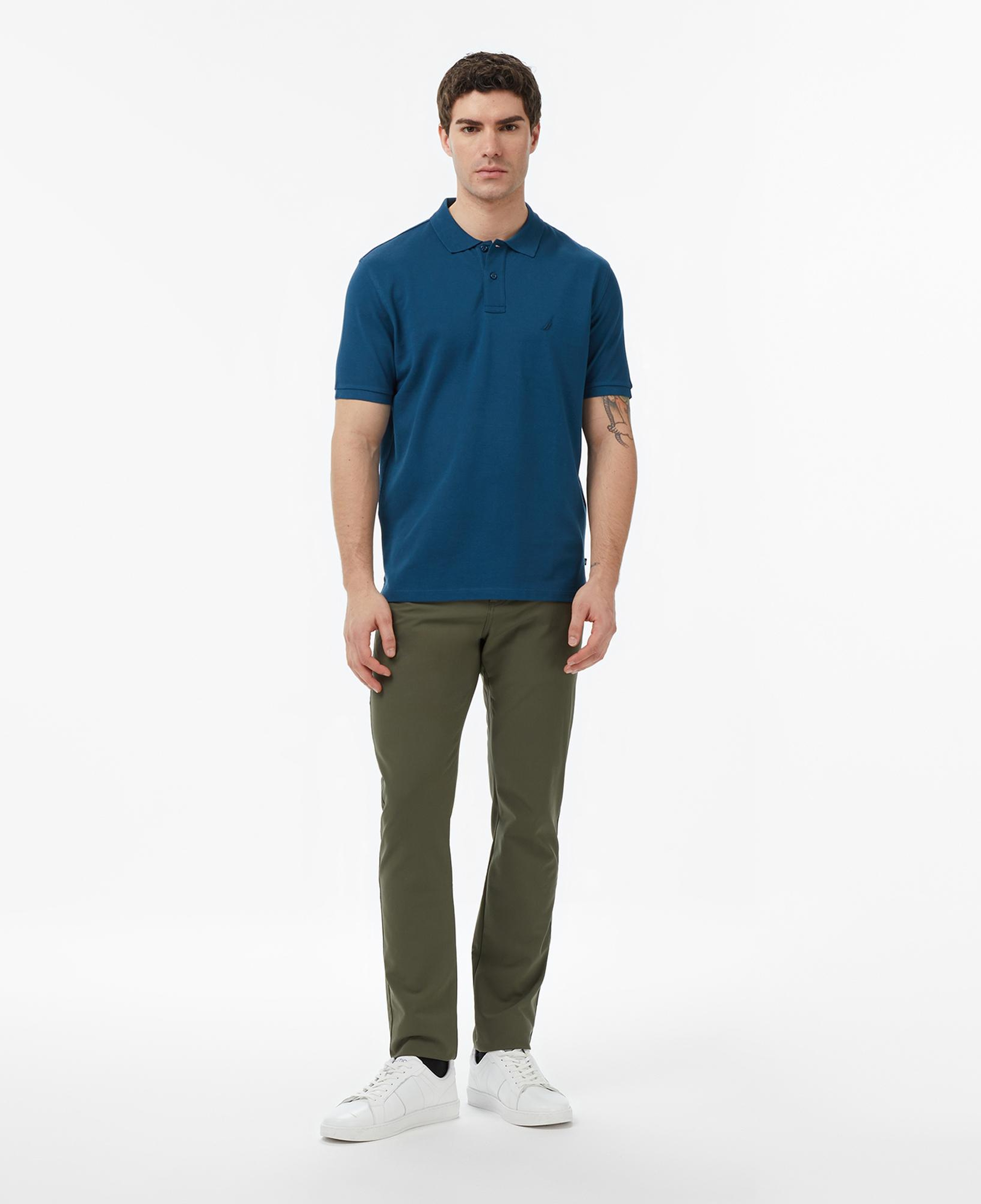 Nautica Erkek Mavi Regular Fit Polo Yaka T-Shirt