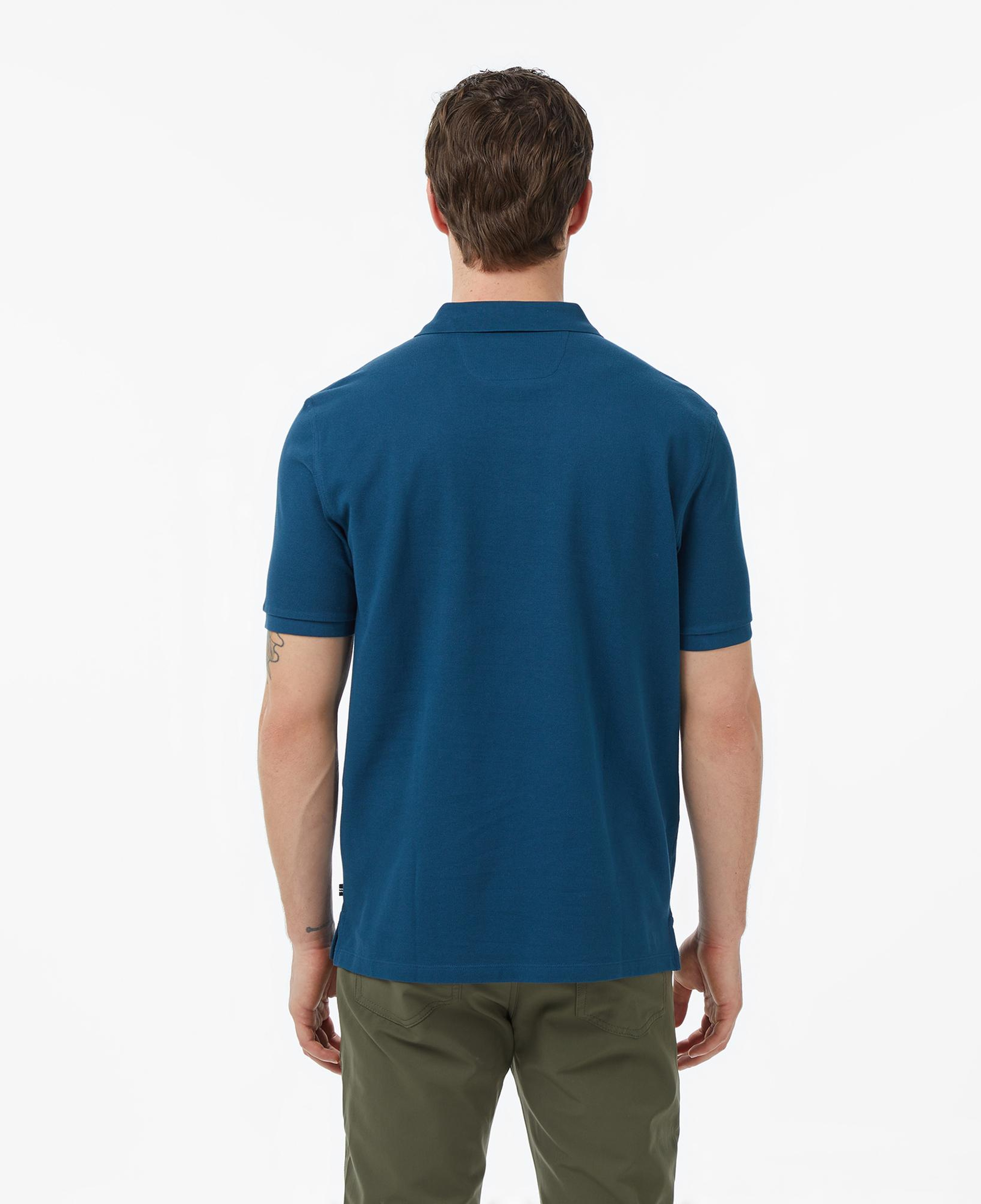 Nautica Erkek Mavi Regular Fit Polo Yaka T-Shirt
