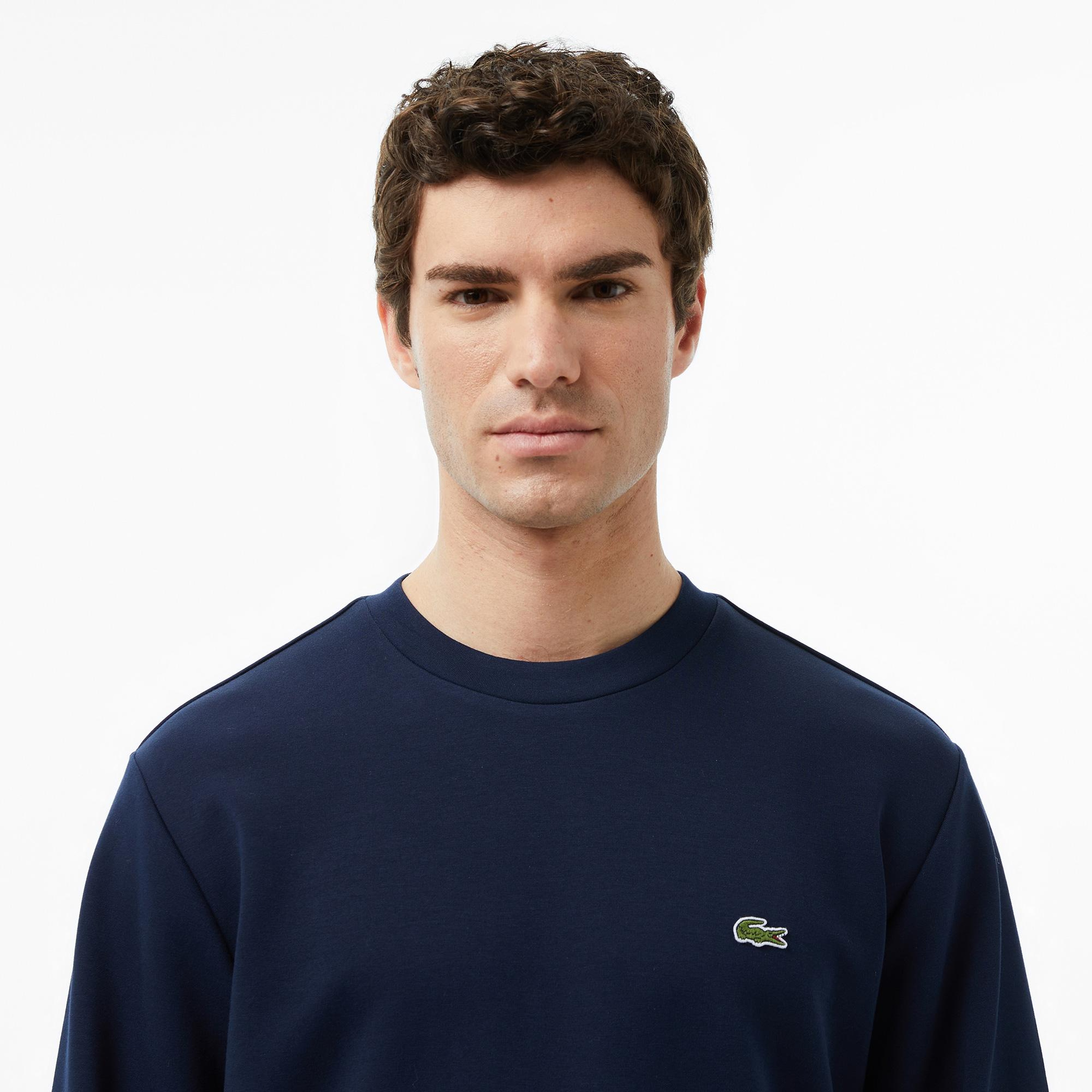 Lacoste Erkek Classic Fit Bisiklet Yaka Lacivert Sweatshirt