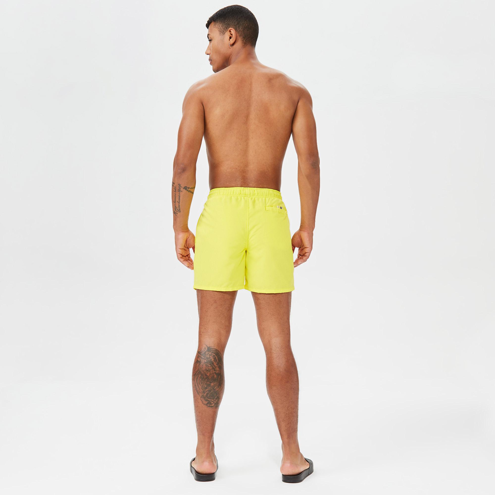 Nautica Erkek Sarı Standart Fit Deniz Şortu