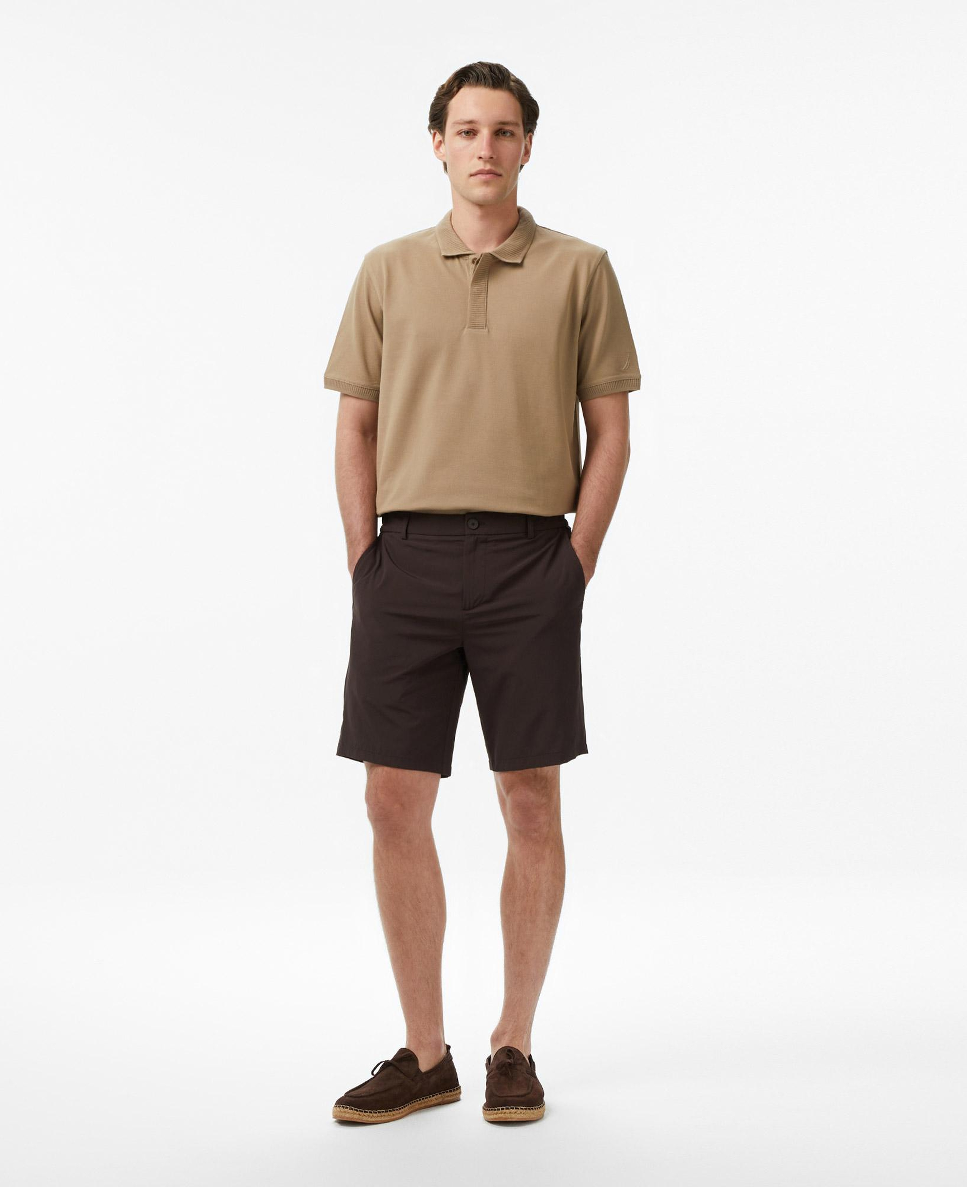 Nautica Erkek Bej Regular Fit Polo Yaka T-Shirt