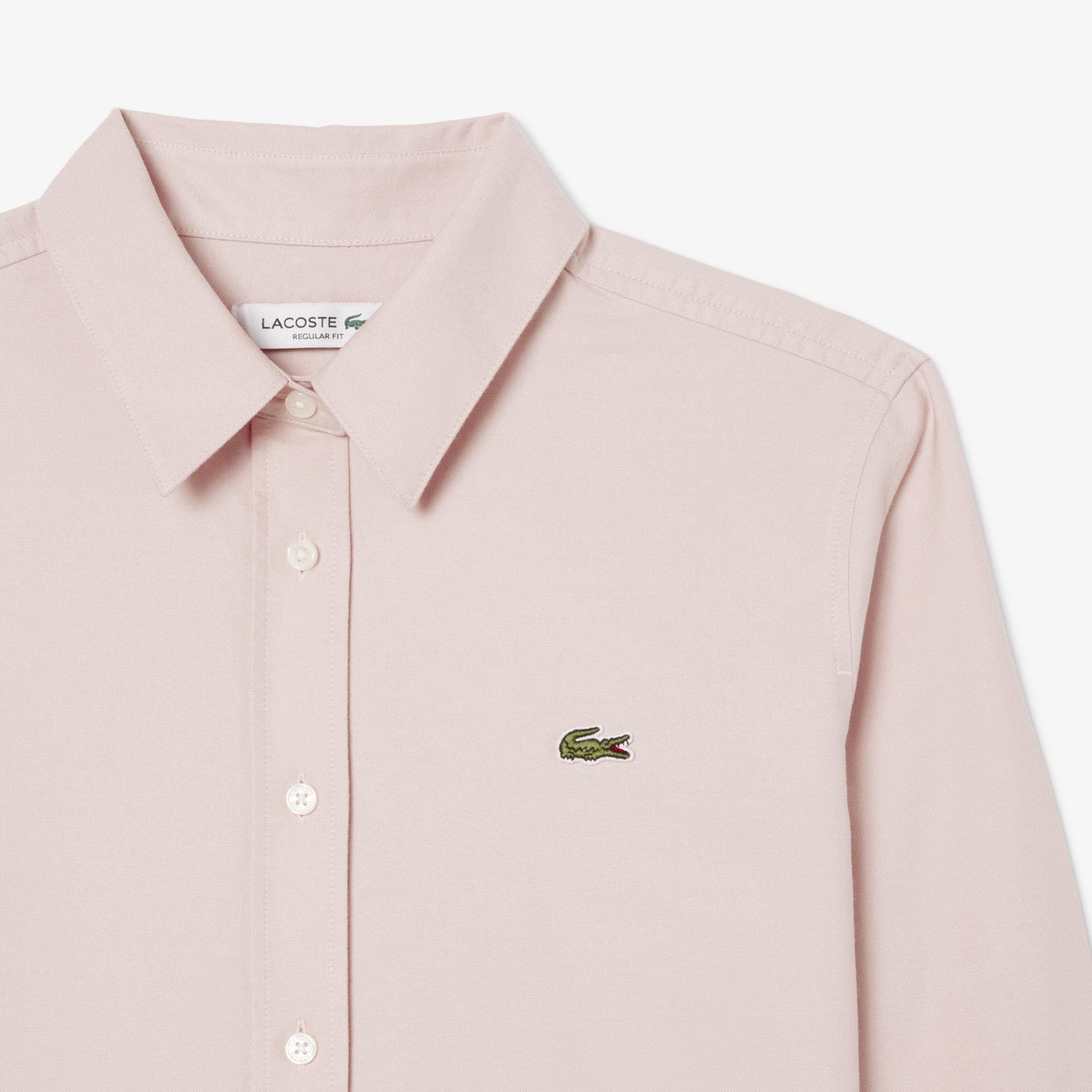 Lacoste Kadın Regular Fit Açık Pembe Gömlek