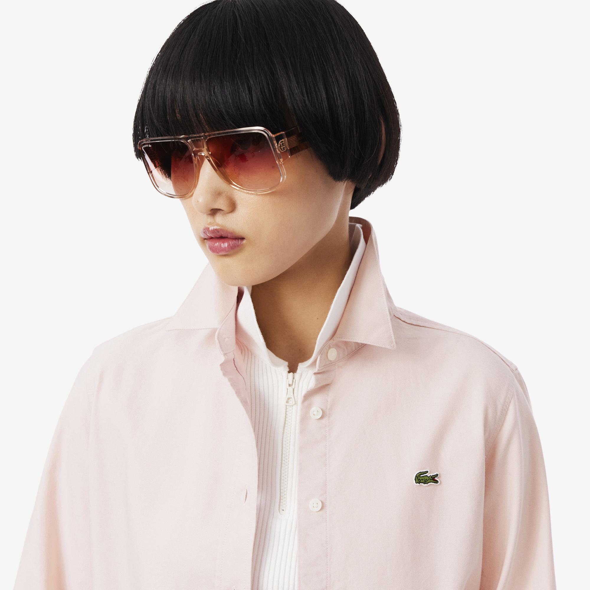 Lacoste Kadın Regular Fit Açık Pembe Gömlek