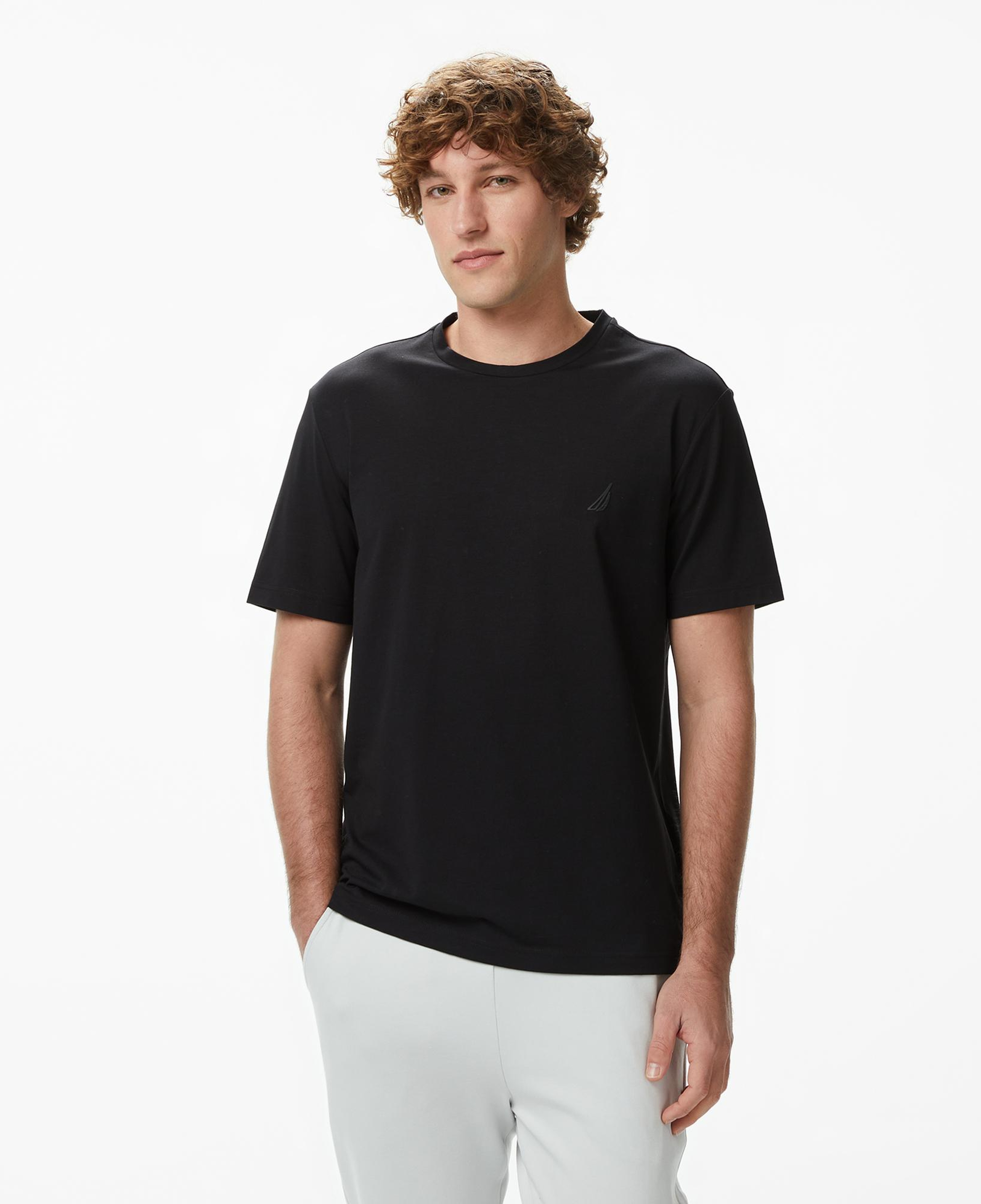 Nautica Erkek Siyah Regular Fit T-Shirt