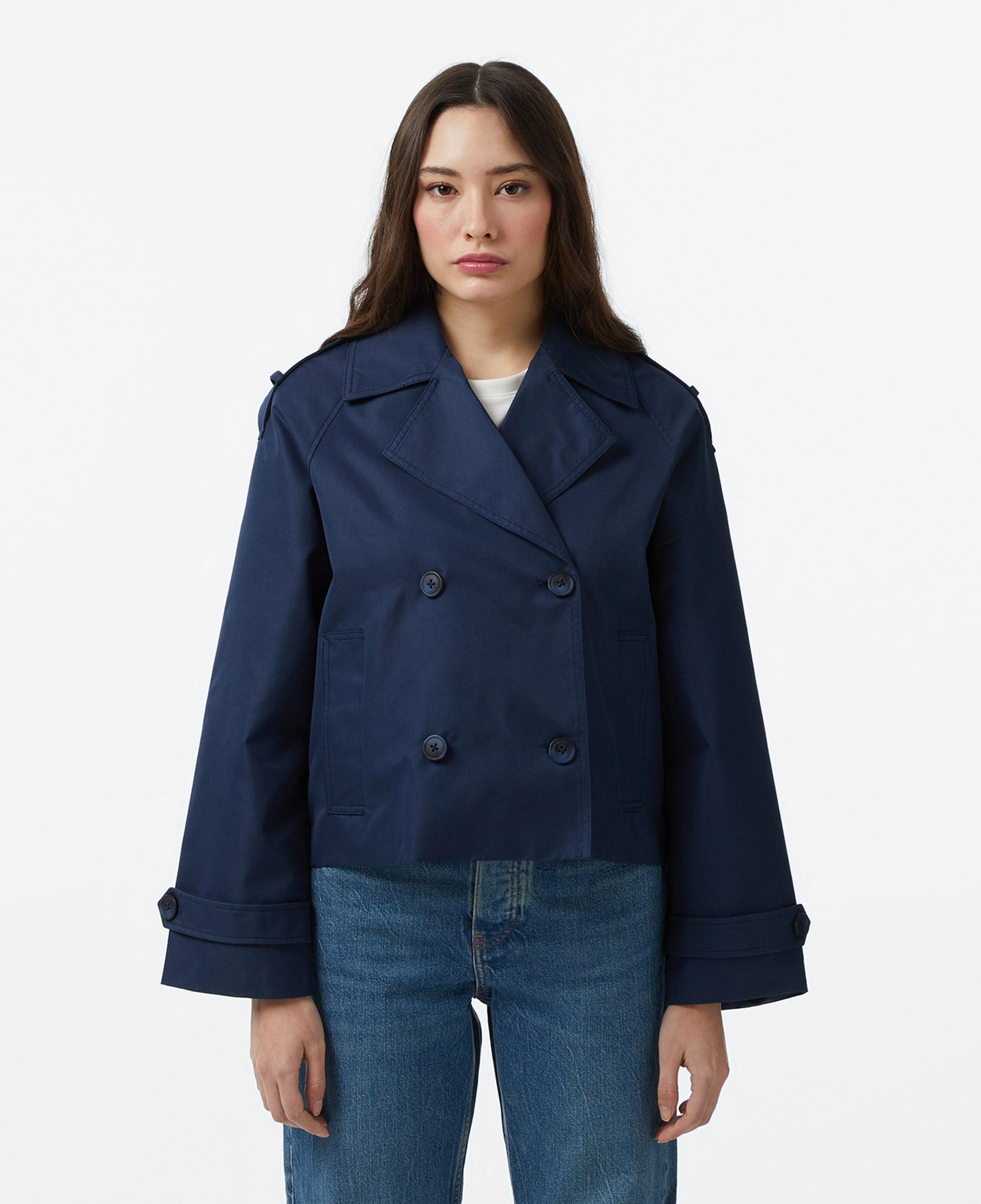 Nautica Kadın Lacivert Regular Fit Trençkot