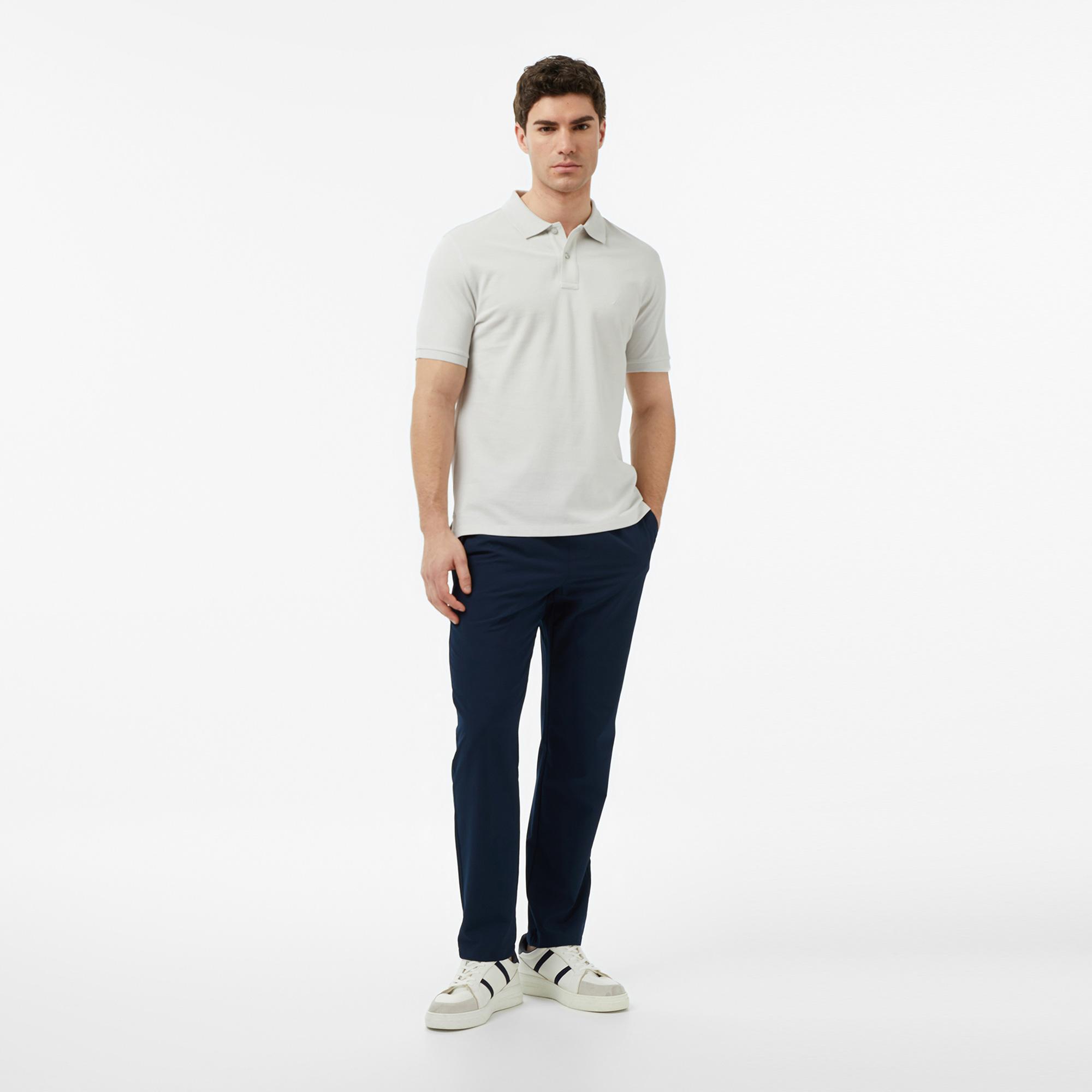 Nautica Erkek Gri Regular Fit Polo Yaka T-Shirt