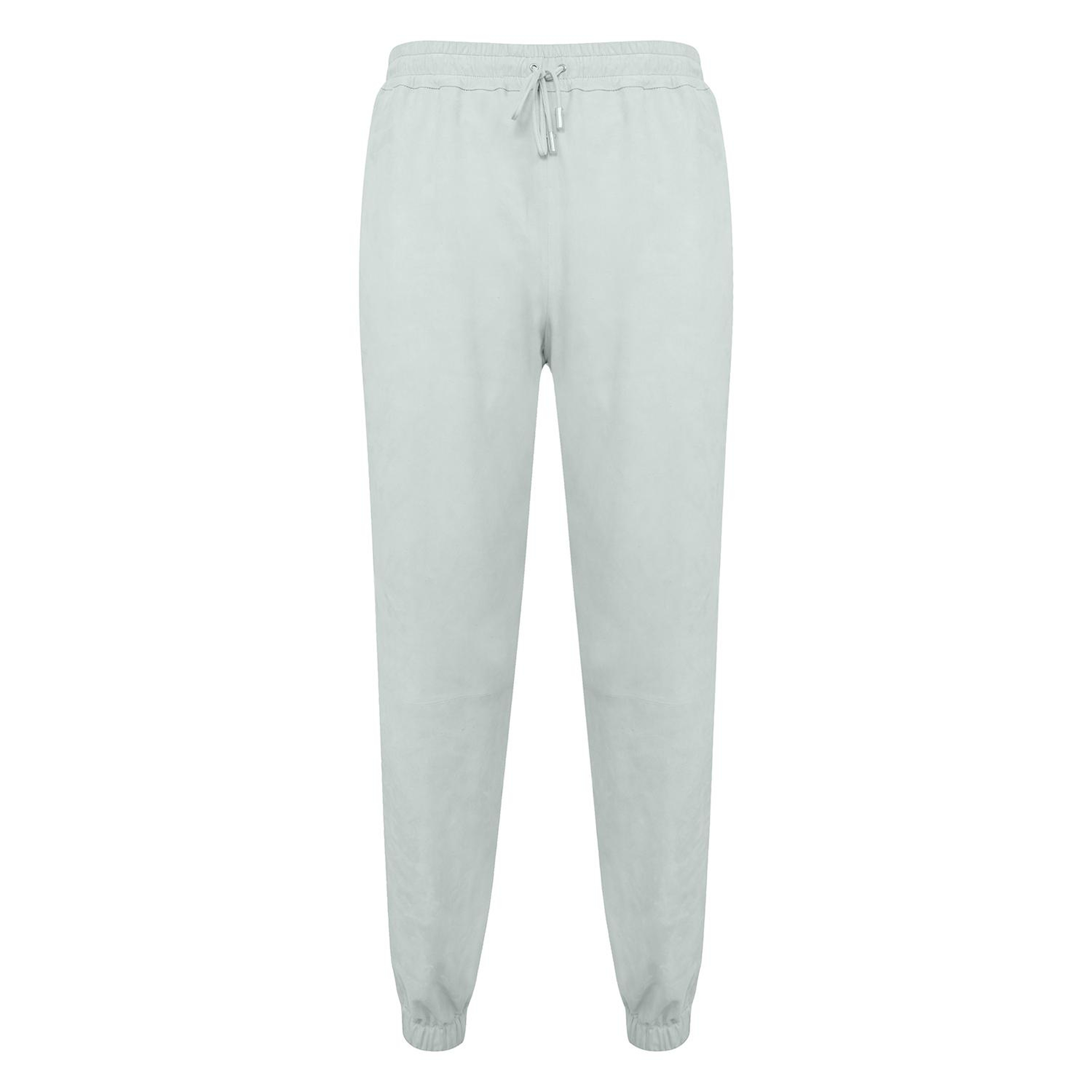 Tekla Mint Kadın Yüksek Bel Süet Jogging Deri Pantolon