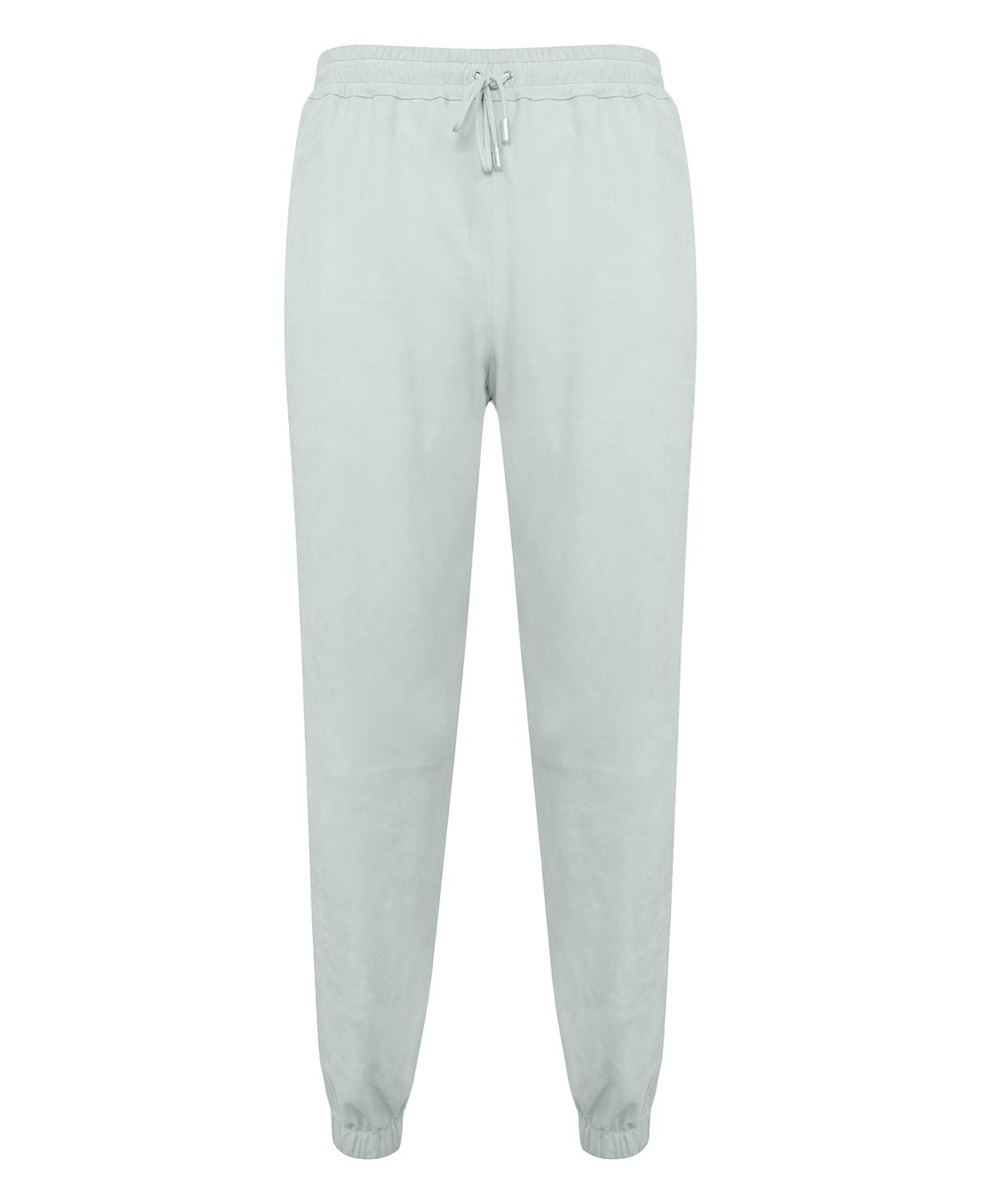 Tekla Mint Kadın Yüksek Bel Süet Jogging Deri Pantolon