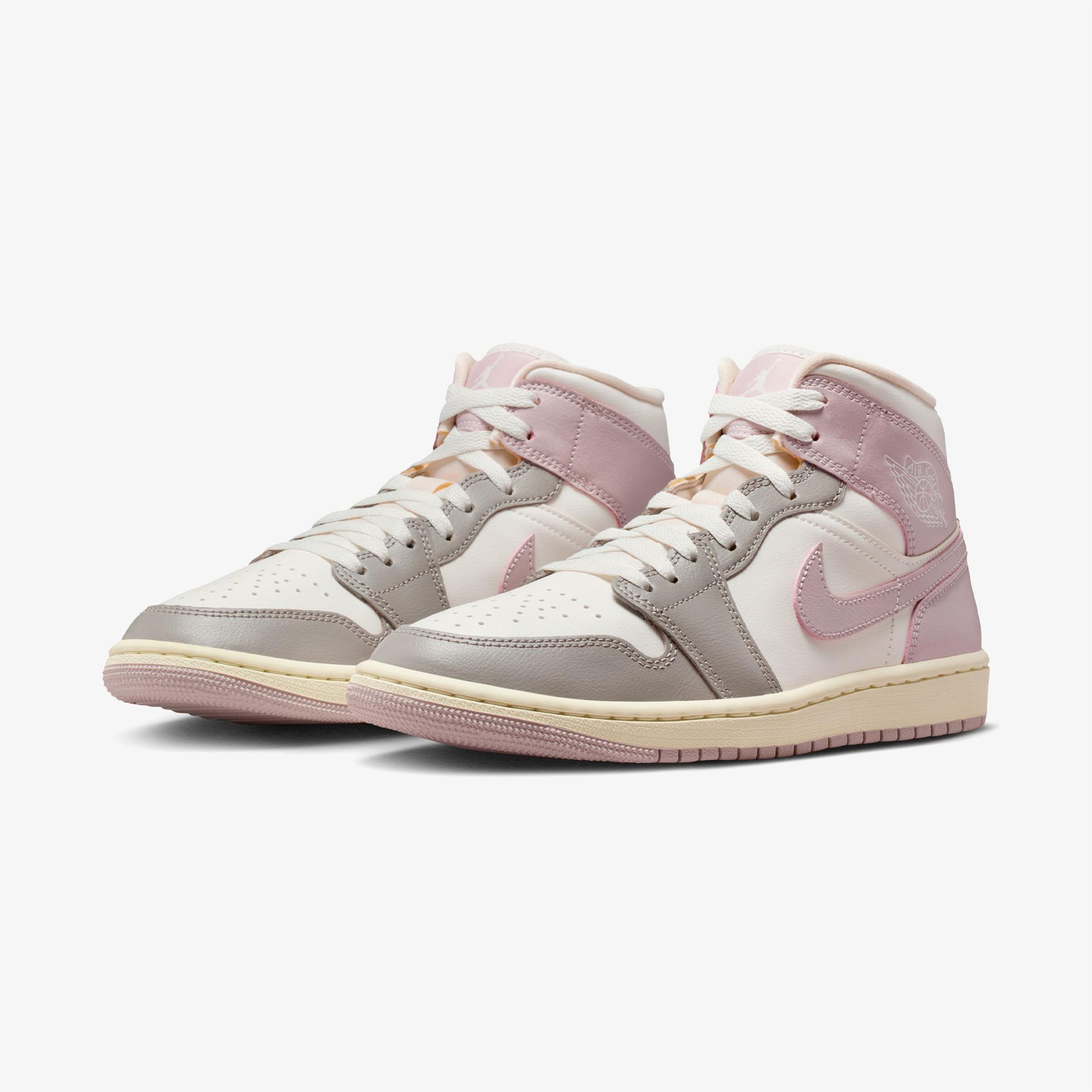 Jordan Air 1 Mid Kadın Pembe Spor Ayakkabı