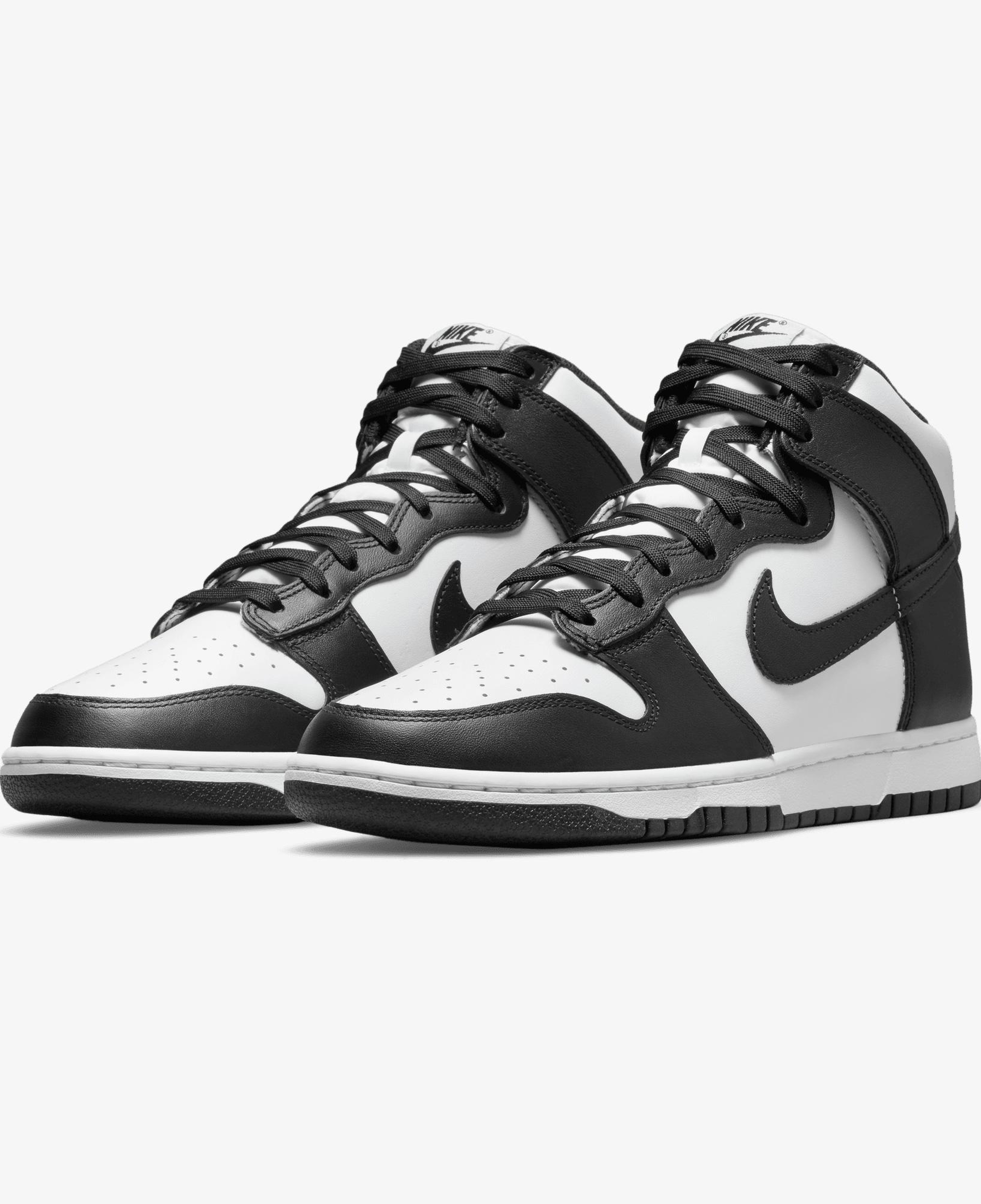 Nike Dunk Hi Retro Panda Erkek Beyaz/Siyah Spor Ayakkabı