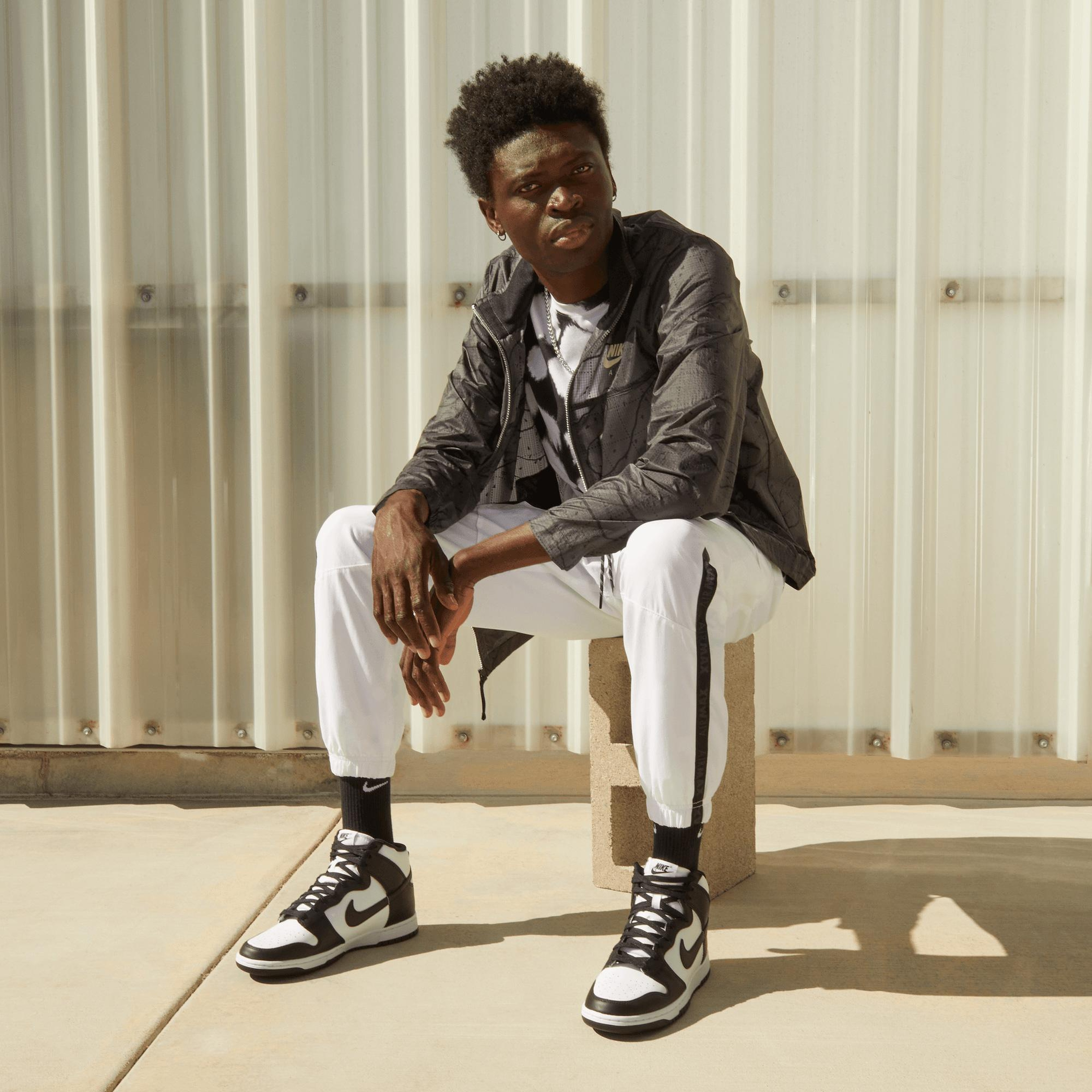 Nike Dunk Hi Retro Panda Erkek Beyaz/Siyah Spor Ayakkabı