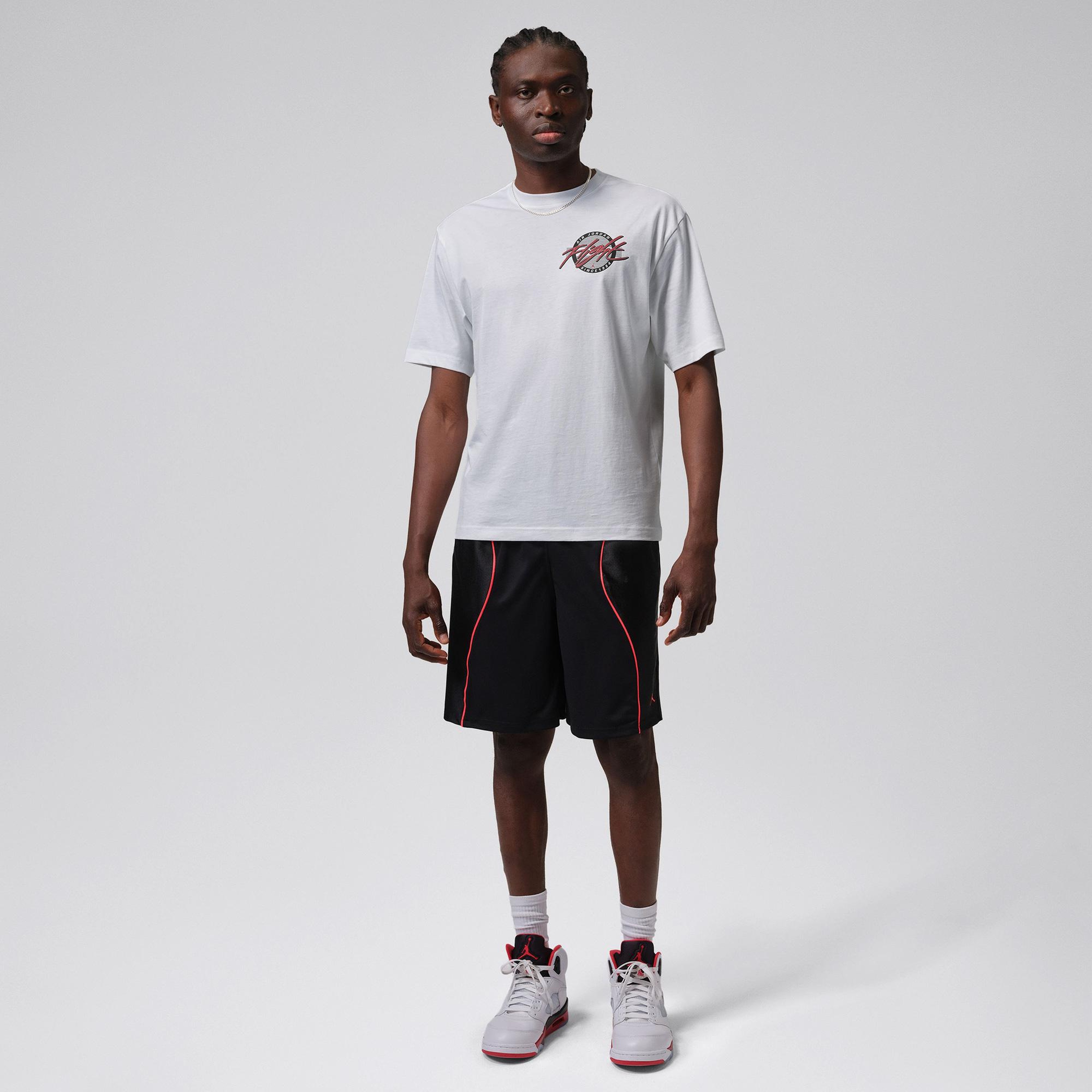 Jordan Flight Crew Erkek Beyaz T-Shirt