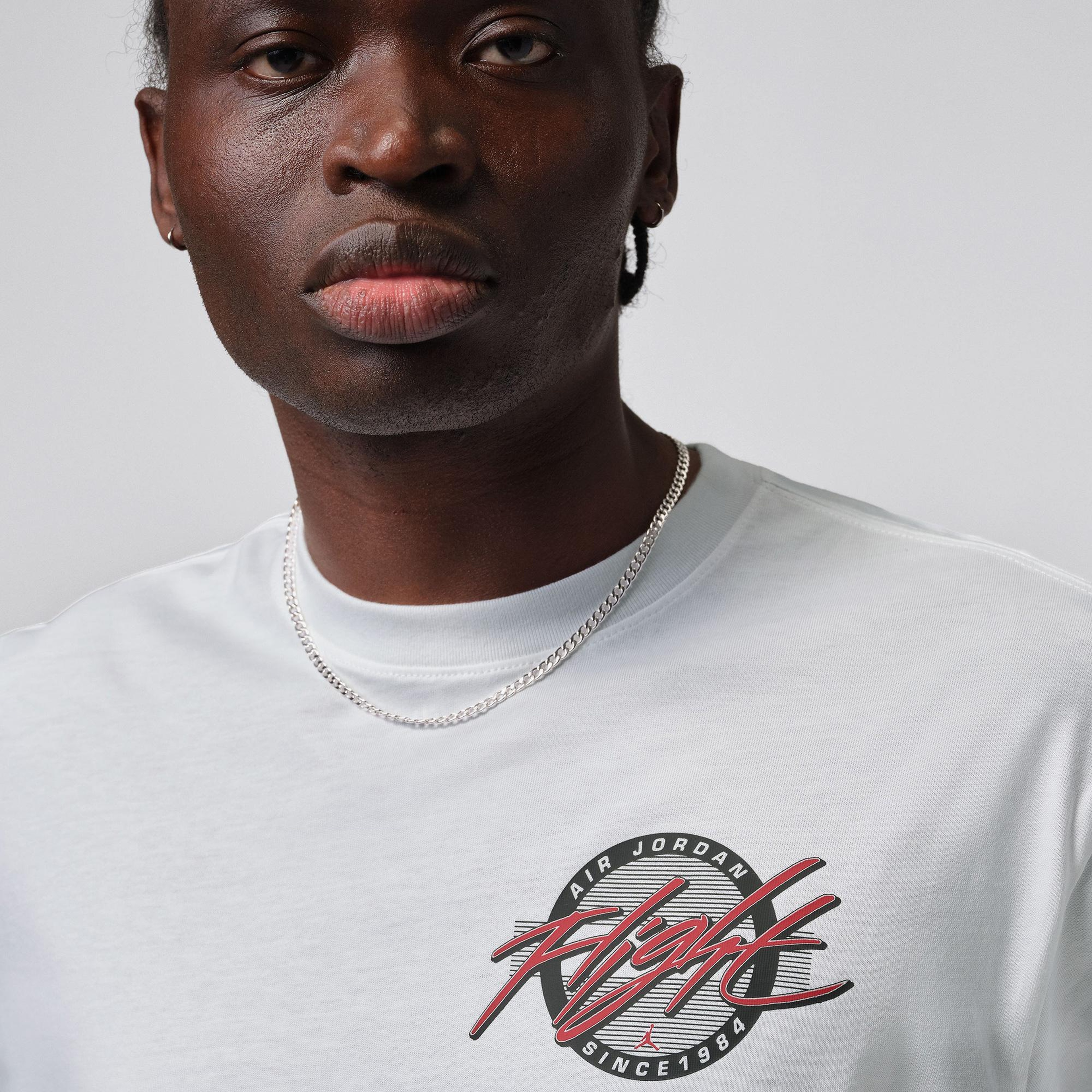 Jordan Flight Crew Erkek Beyaz T-Shirt