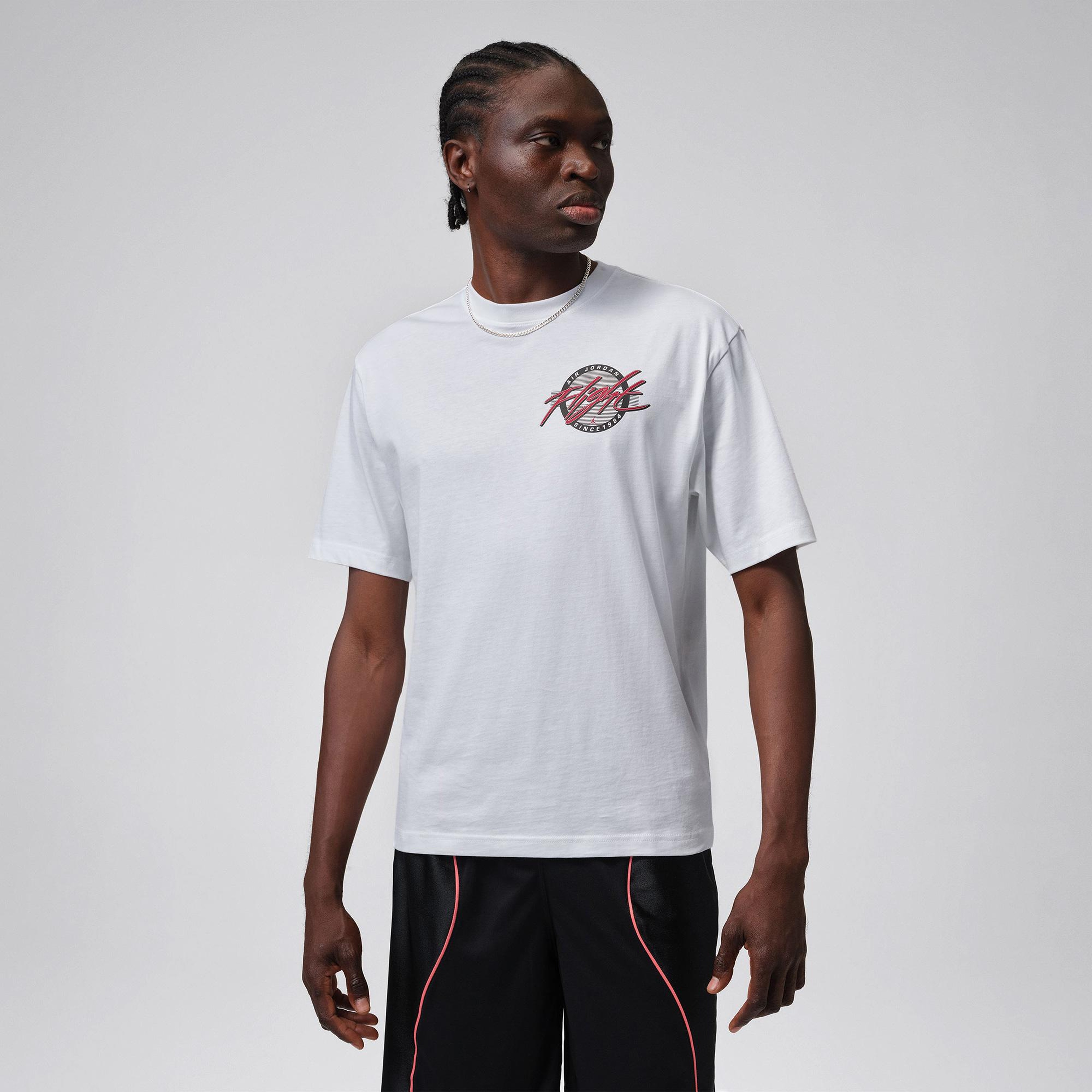 Jordan Flight Crew Erkek Beyaz T-Shirt