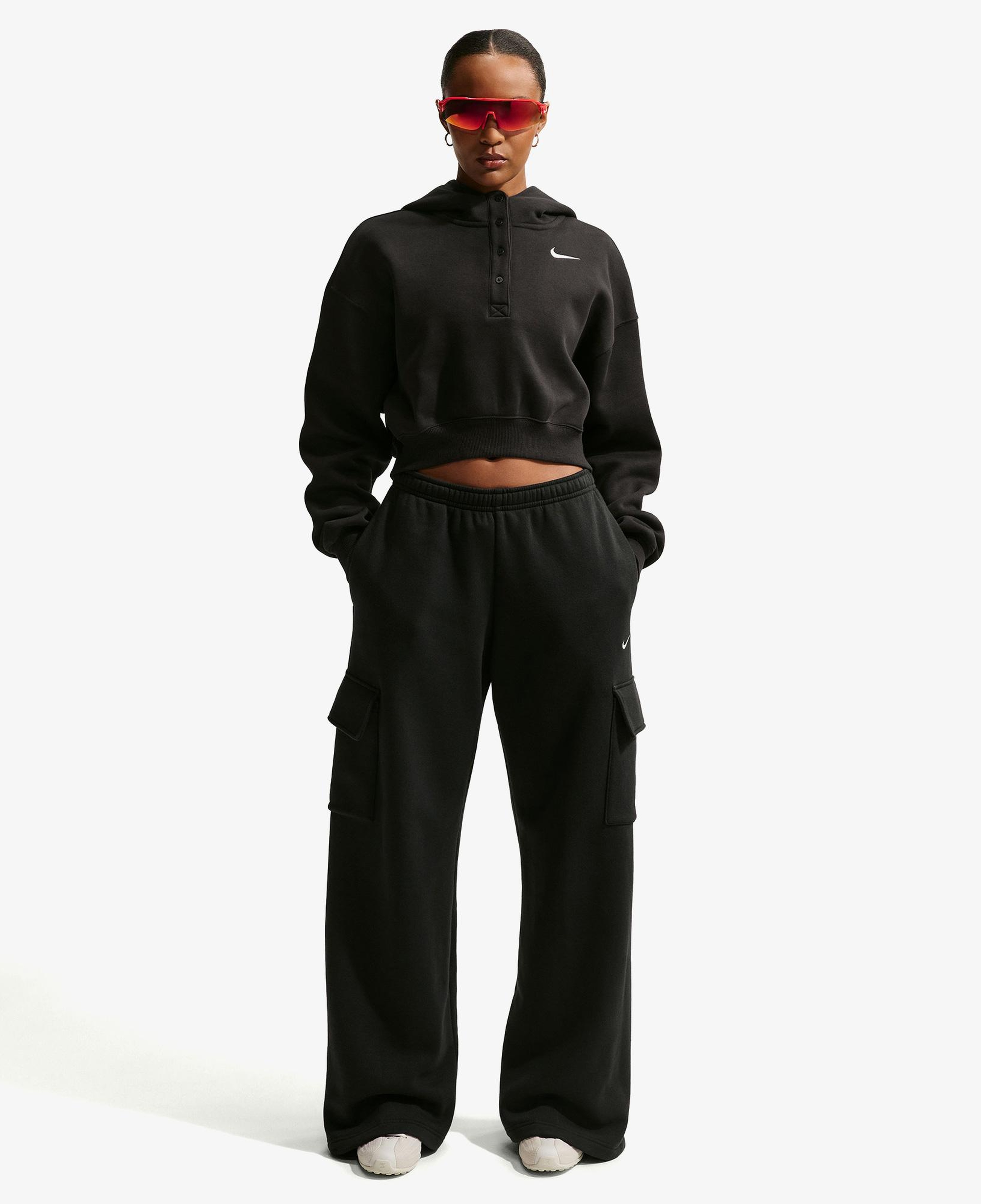 Nike Sportswear Phoenix Fleece Kadın Siyah Hoodie