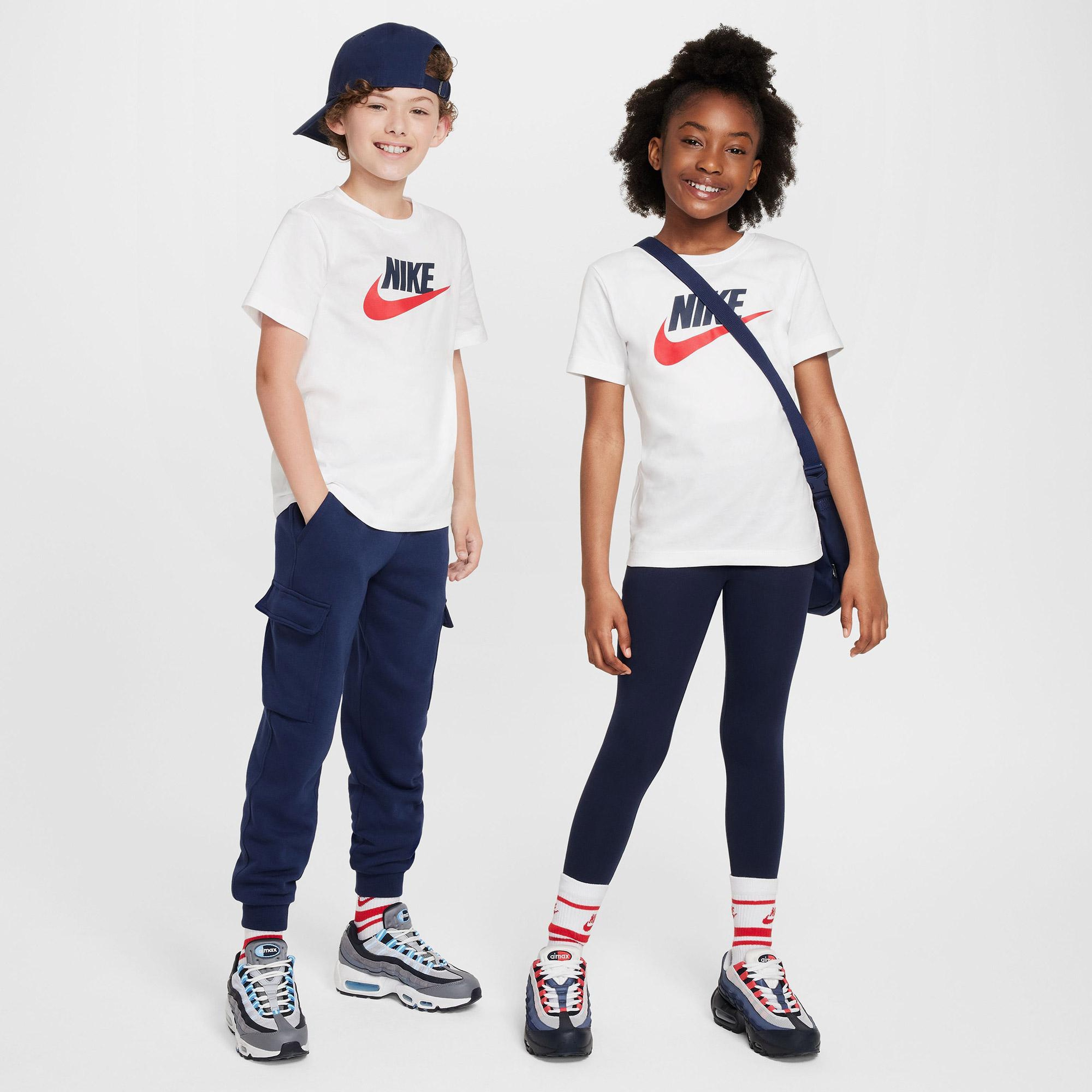 Nike Sportswear Futura Çocuk Beyaz T-Shirt