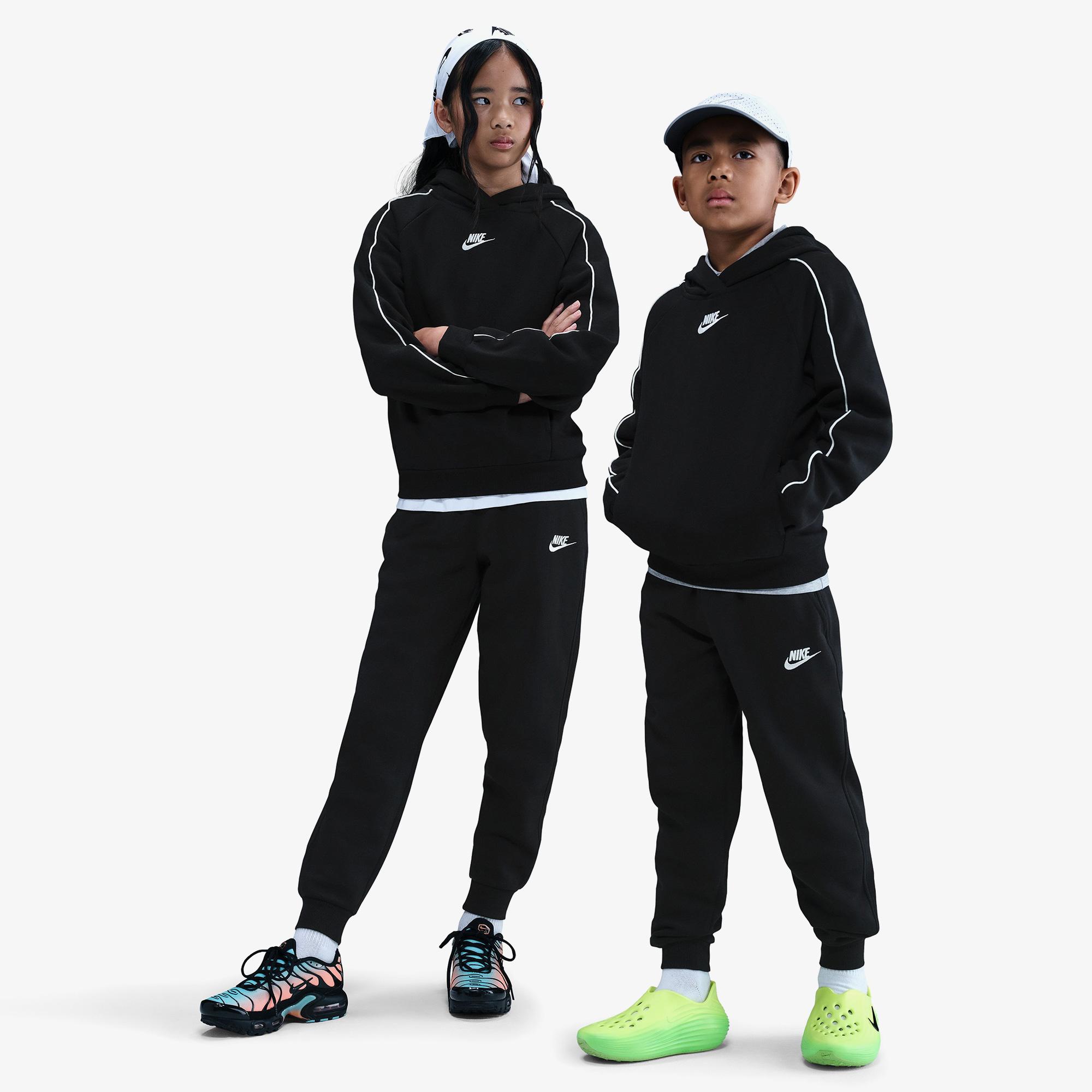 Nike Sportswear Club Fleece Çocuk Siyah Eşofman Takımı