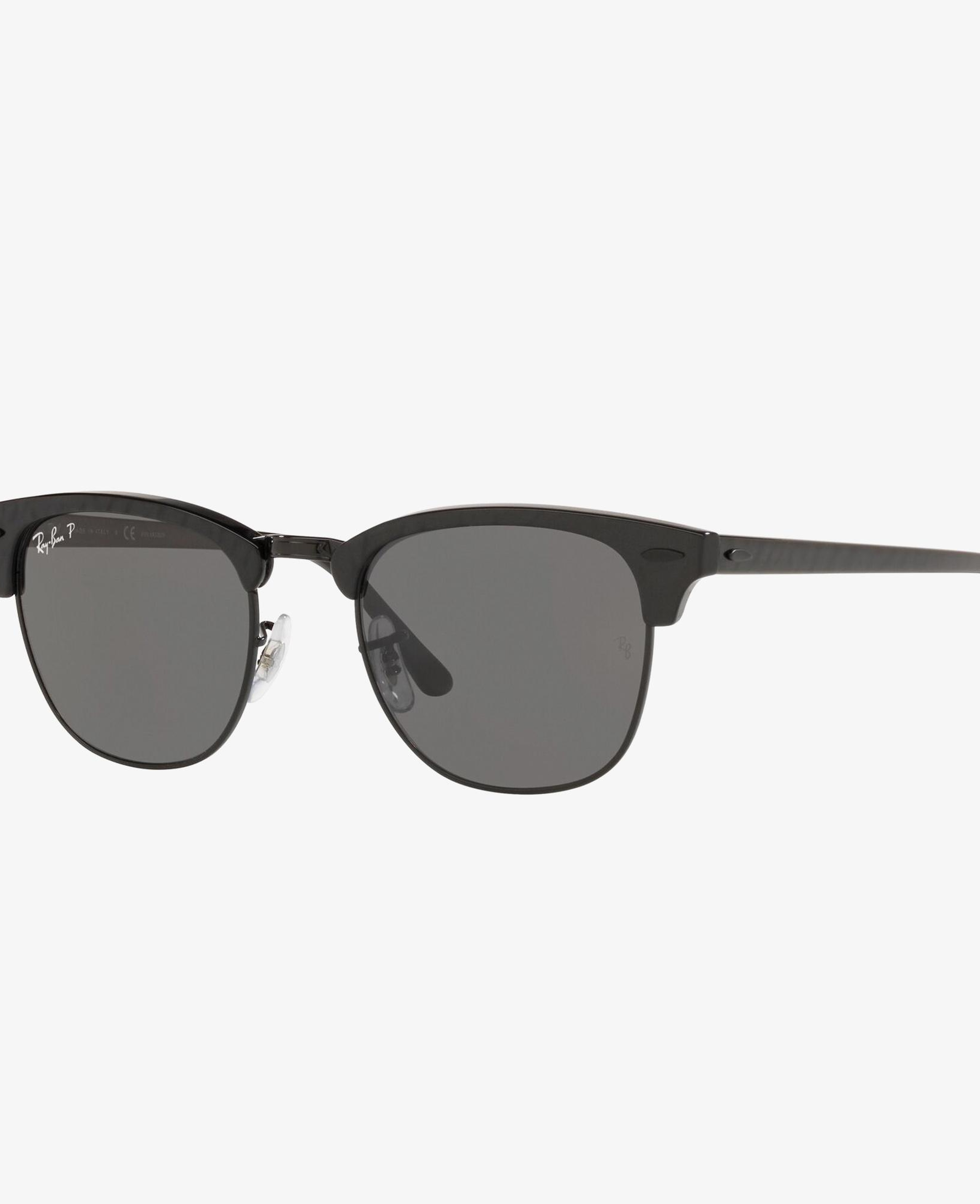 RAY-BAN 0RB3016 Clubmaster Unisex Top Wrinkled On Siyah Güneş Gözlüğü