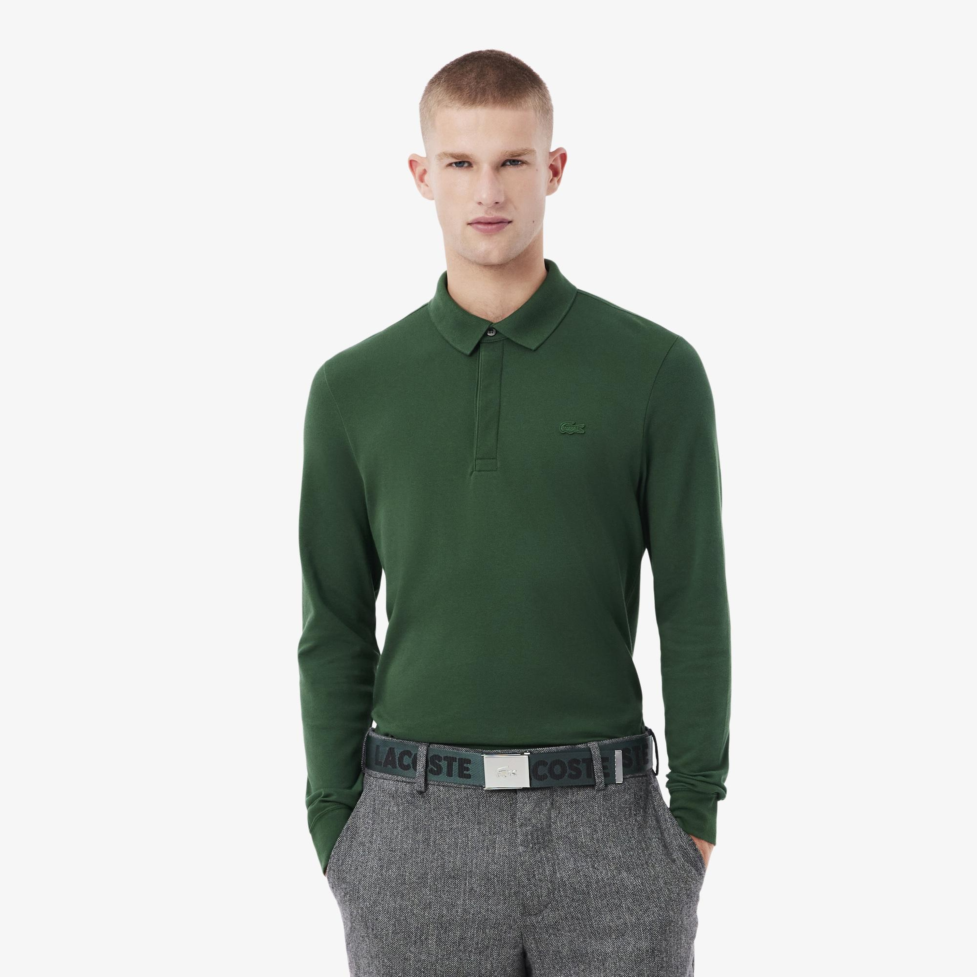 Lacoste Casual Erkek Baskılı Koyu Yeşil Kemer