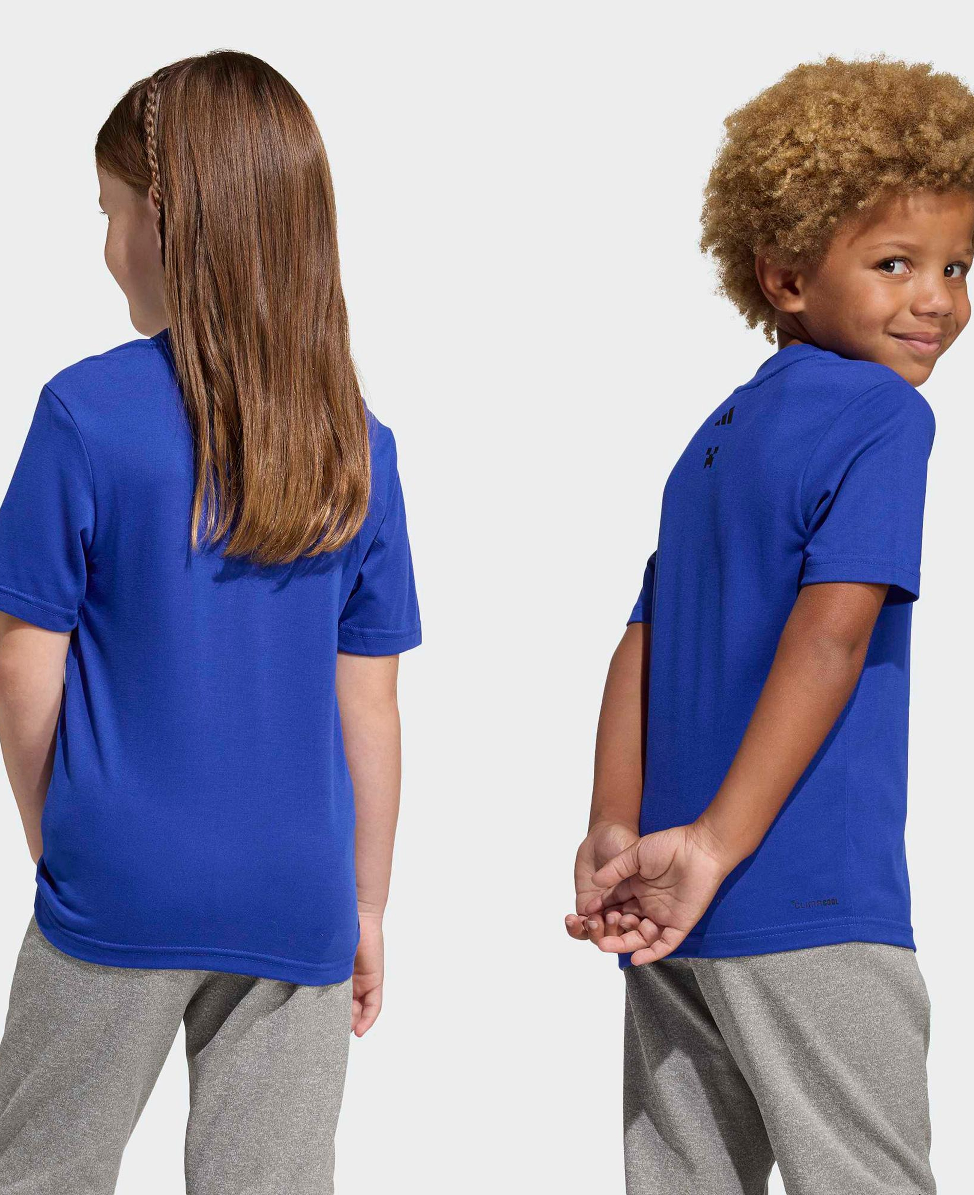 adidas Minecraft Training Çocuk Mavi T-Shirt