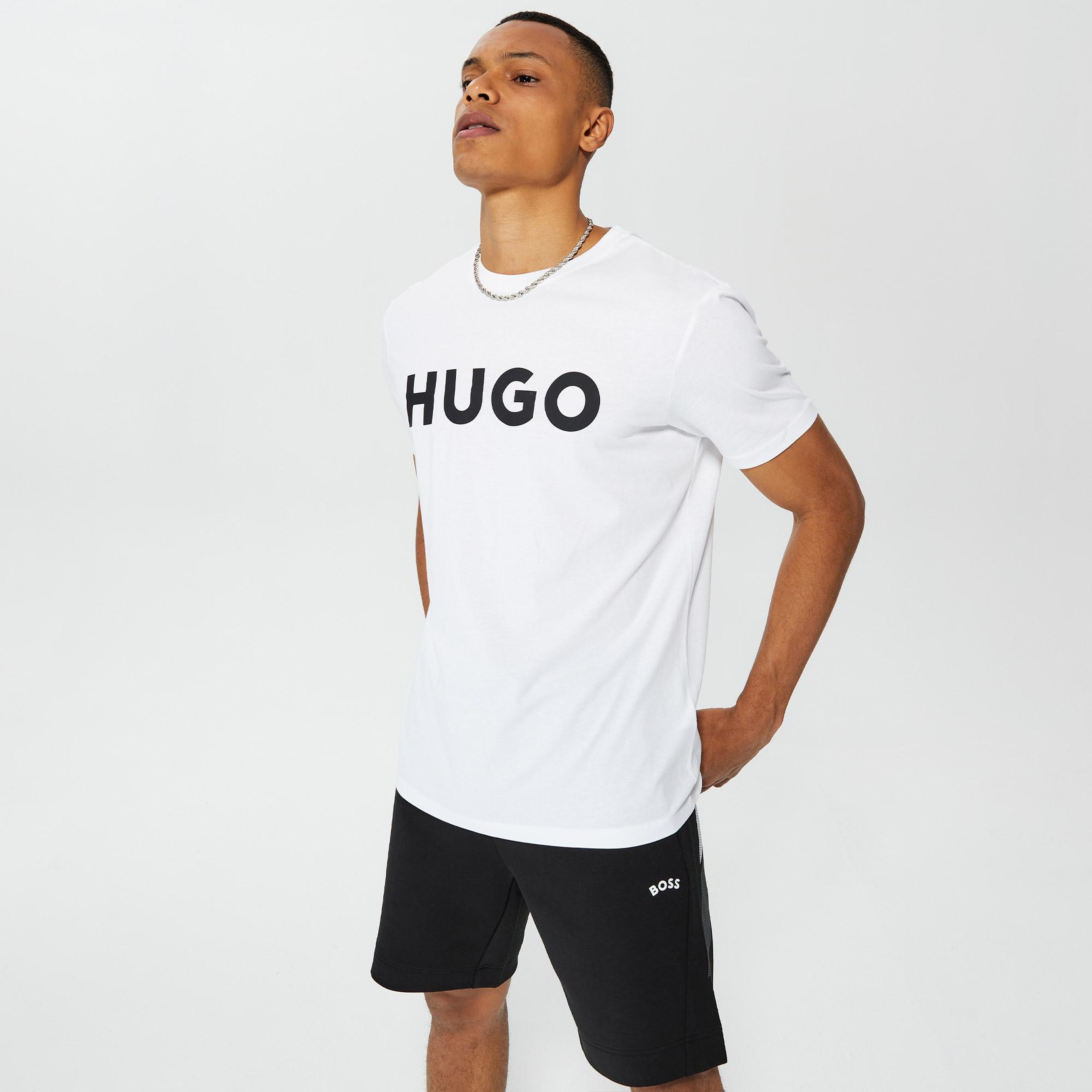 Hugo Dulivio Erkek Beyaz T-Shirt