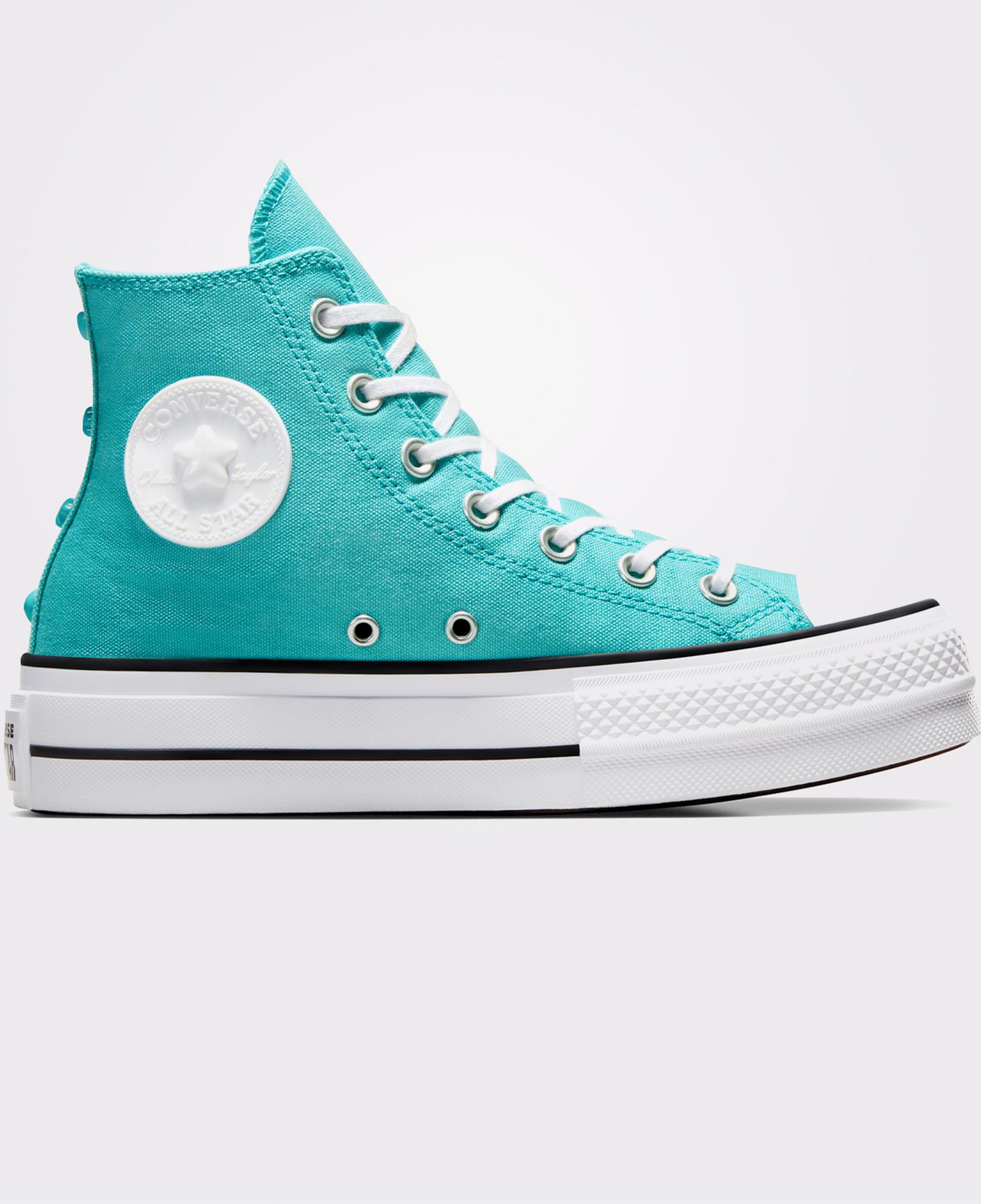 Converse Chuck Taylor All Star Lift Stars Kadın Mavi Platform Sneaker