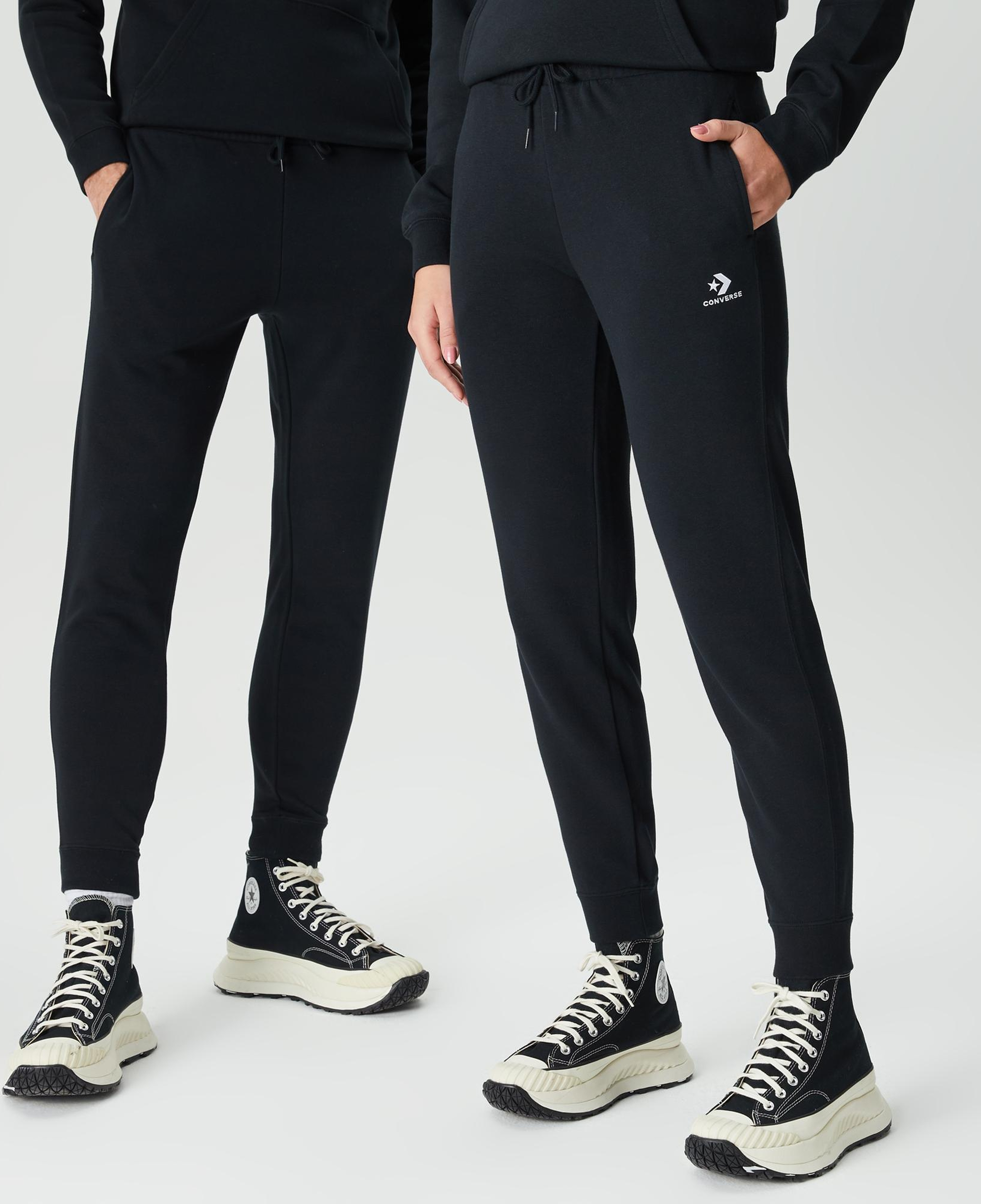 Converse Go-To Embroidered Star Chevron Unisex Siyah Eşofman Altı