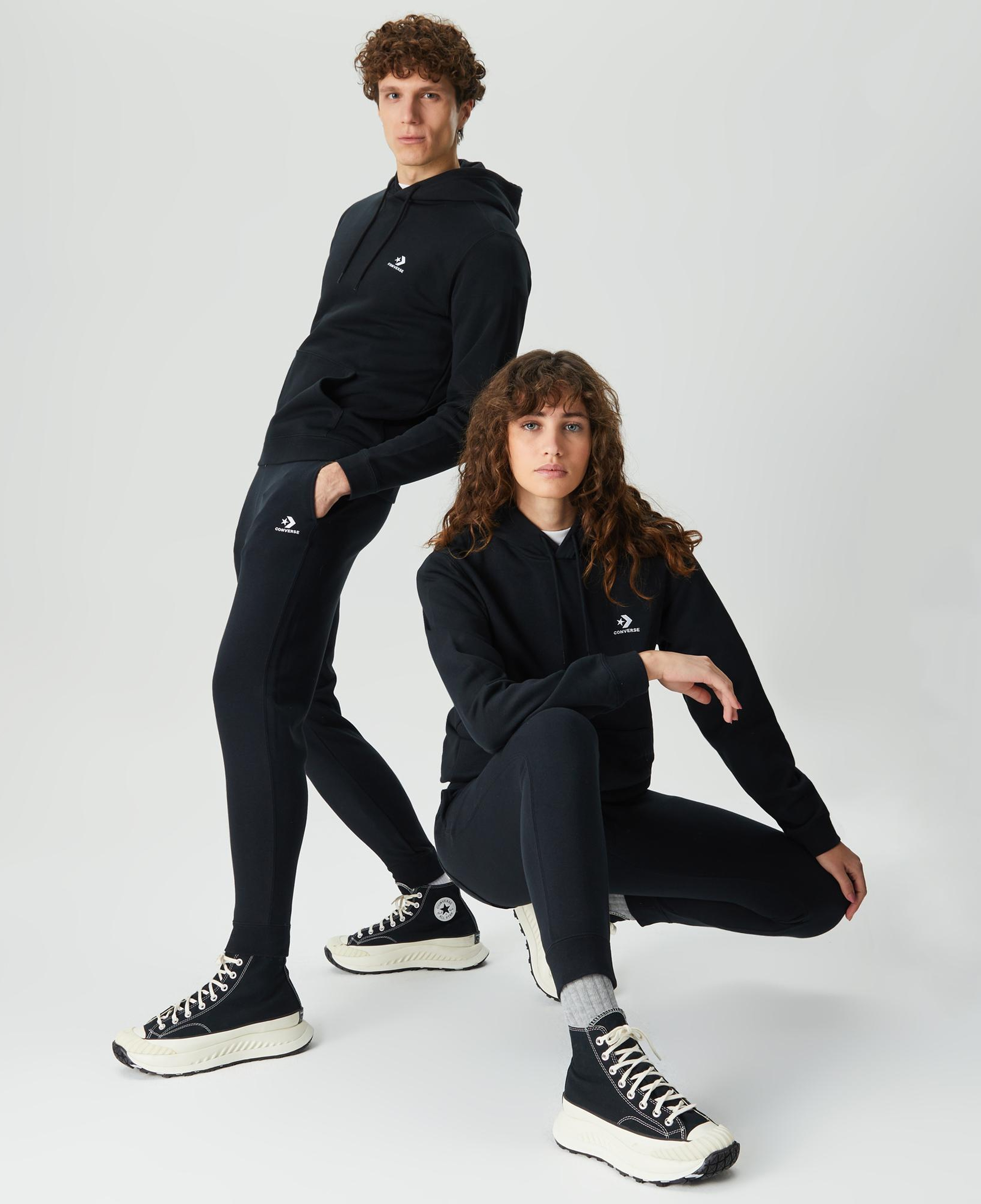 Converse Go-To Embroidered Star Chevron Unisex Siyah Eşofman Altı