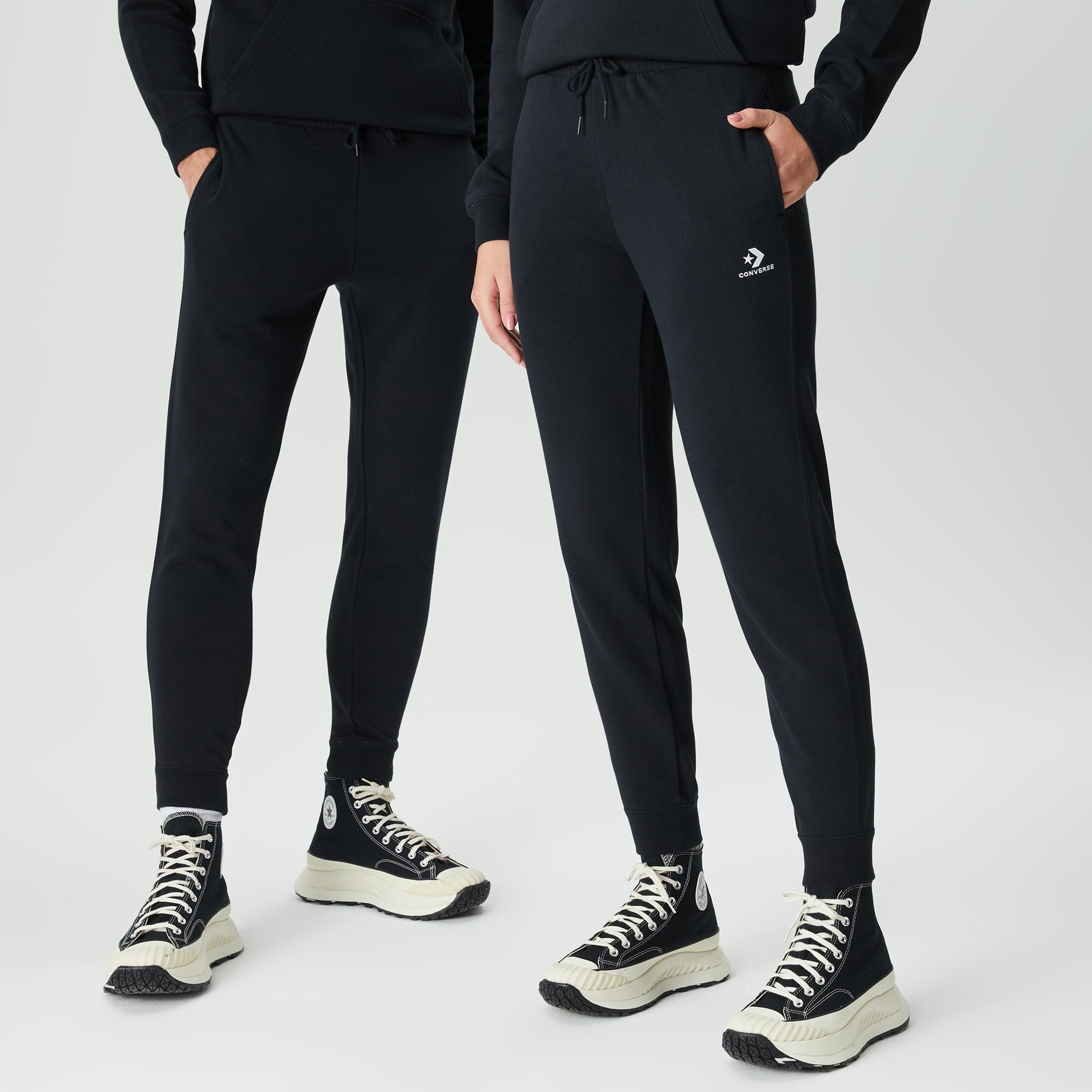 Converse Go-To Embroidered Star Chevron Unisex Siyah Eşofman Altı