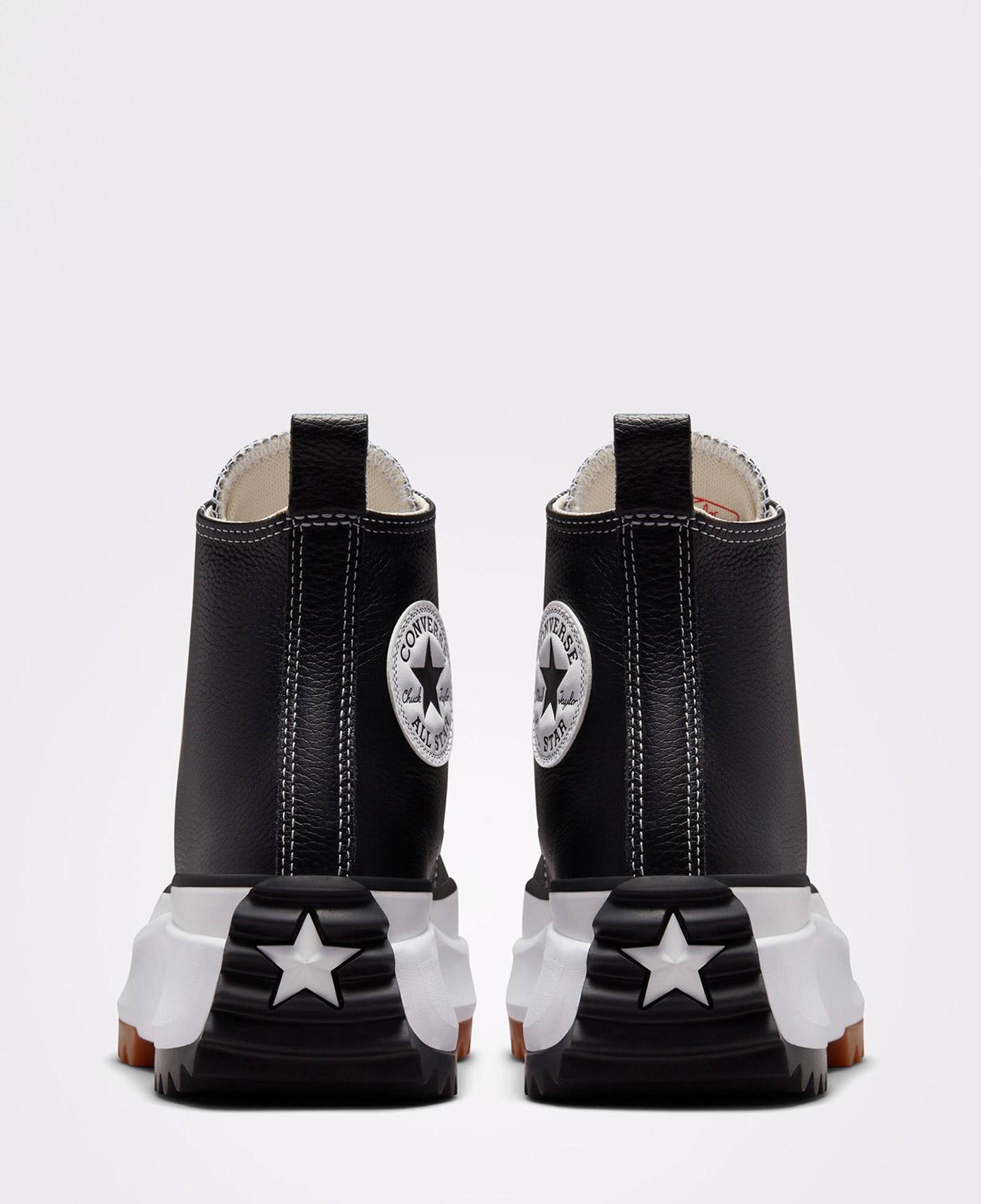 Converse Run Star Hike Foundational Unisex Siyah Deri Platform Sneaker