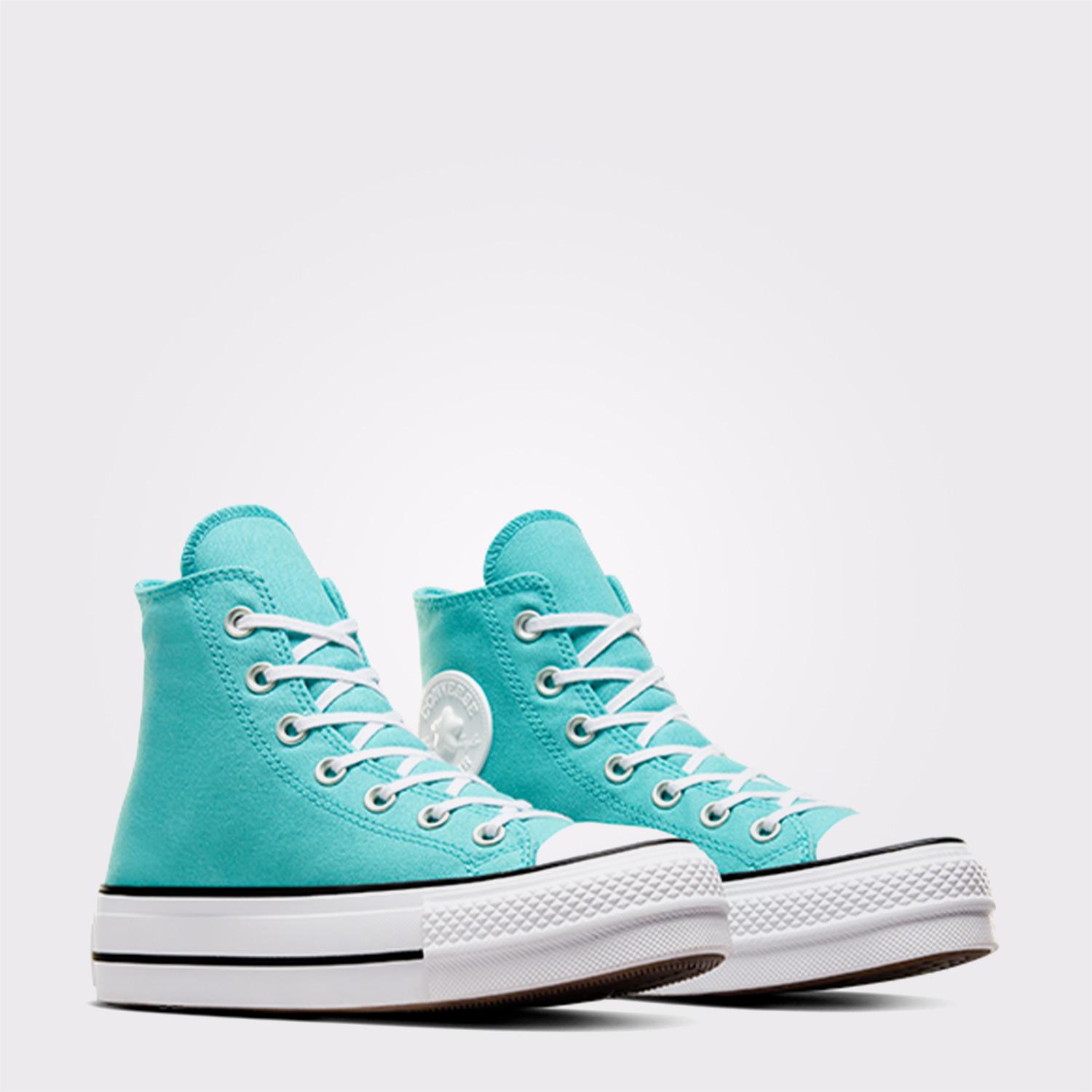 Converse Chuck Taylor All Star Lift Stars Kadın Mavi Platform Sneaker