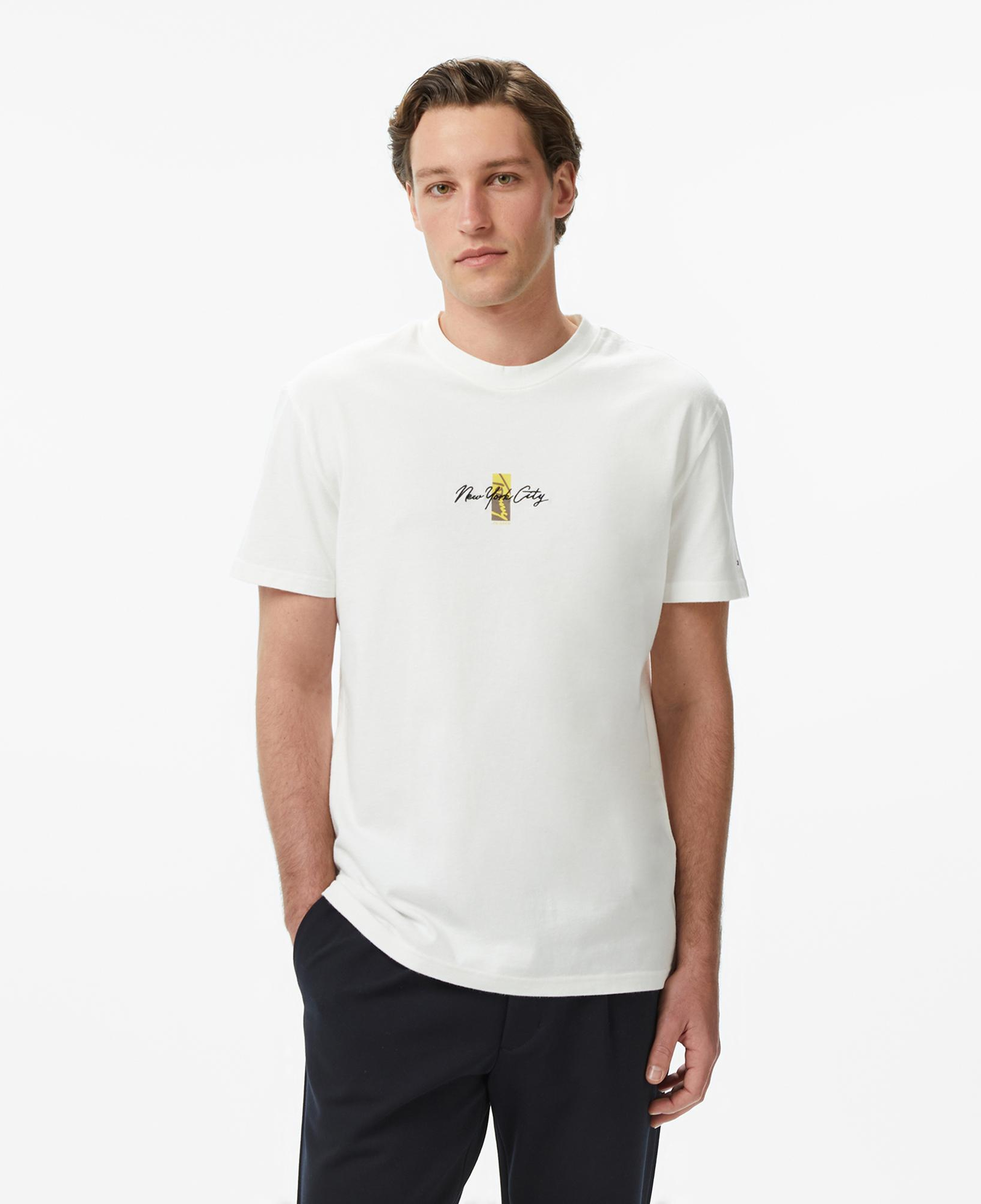Tommy Hilfiger Signature Erkek Beyaz T-Shirt